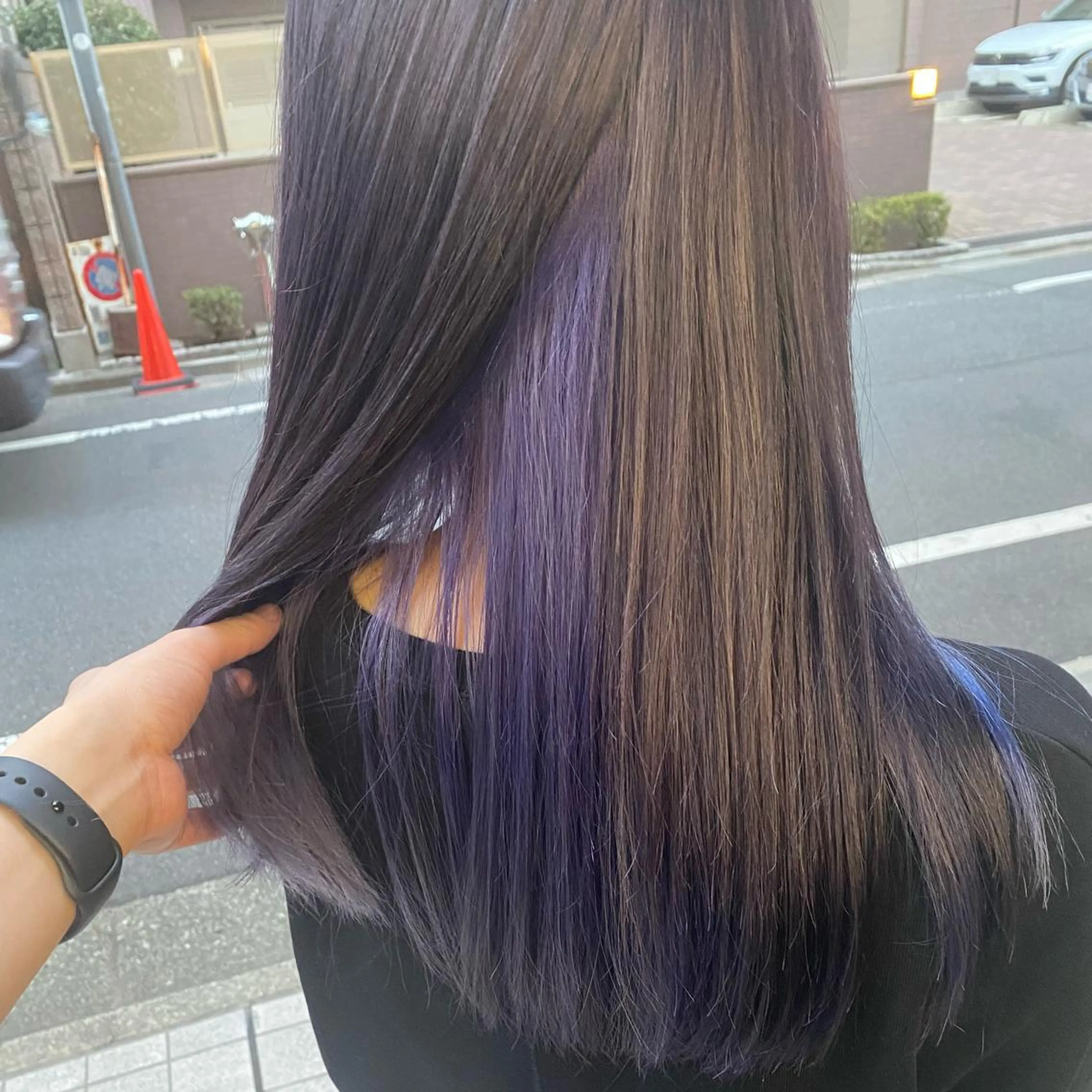 ロング カラー パープルカラー ハイトーン/デザイン hirokiのヘアスタイル