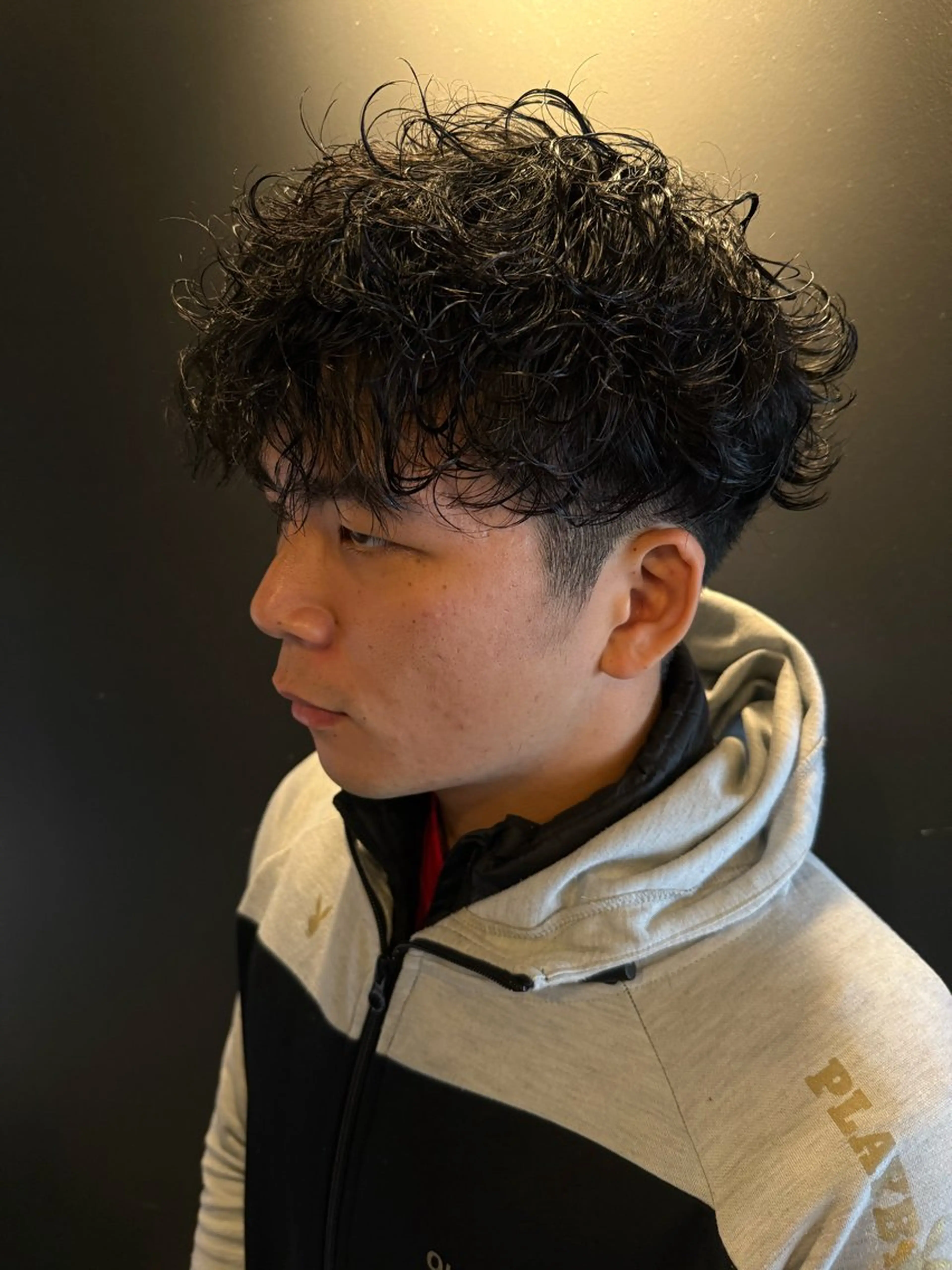 ショート パーマ メンズ メンズパーマ 波巻きパーマ Cool hair TOMOKIのヘアスタイル