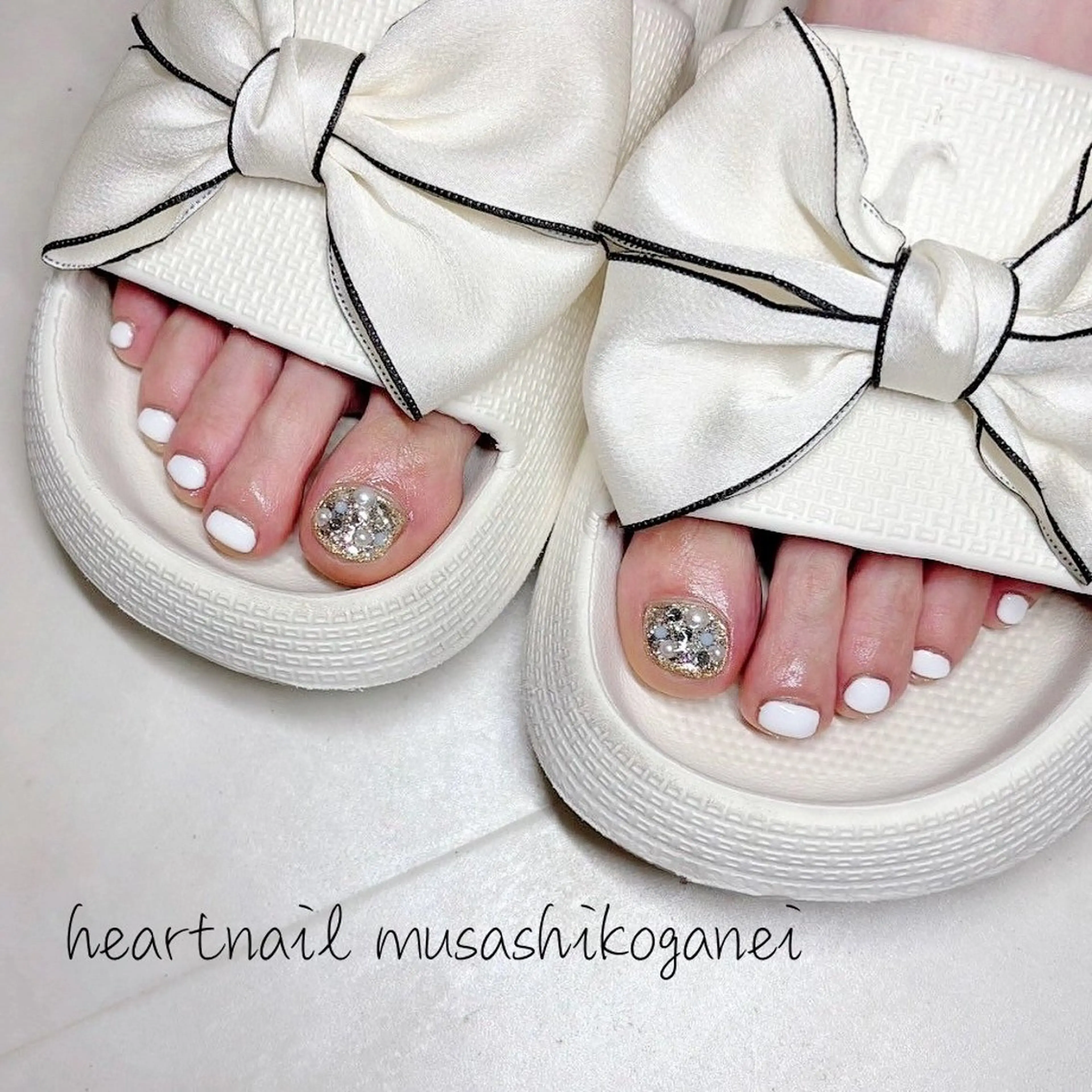 ネイル フットネイル シンプルネイル フットネイル 💎はあとねいる 武蔵小金井店💎のネイルデザイン