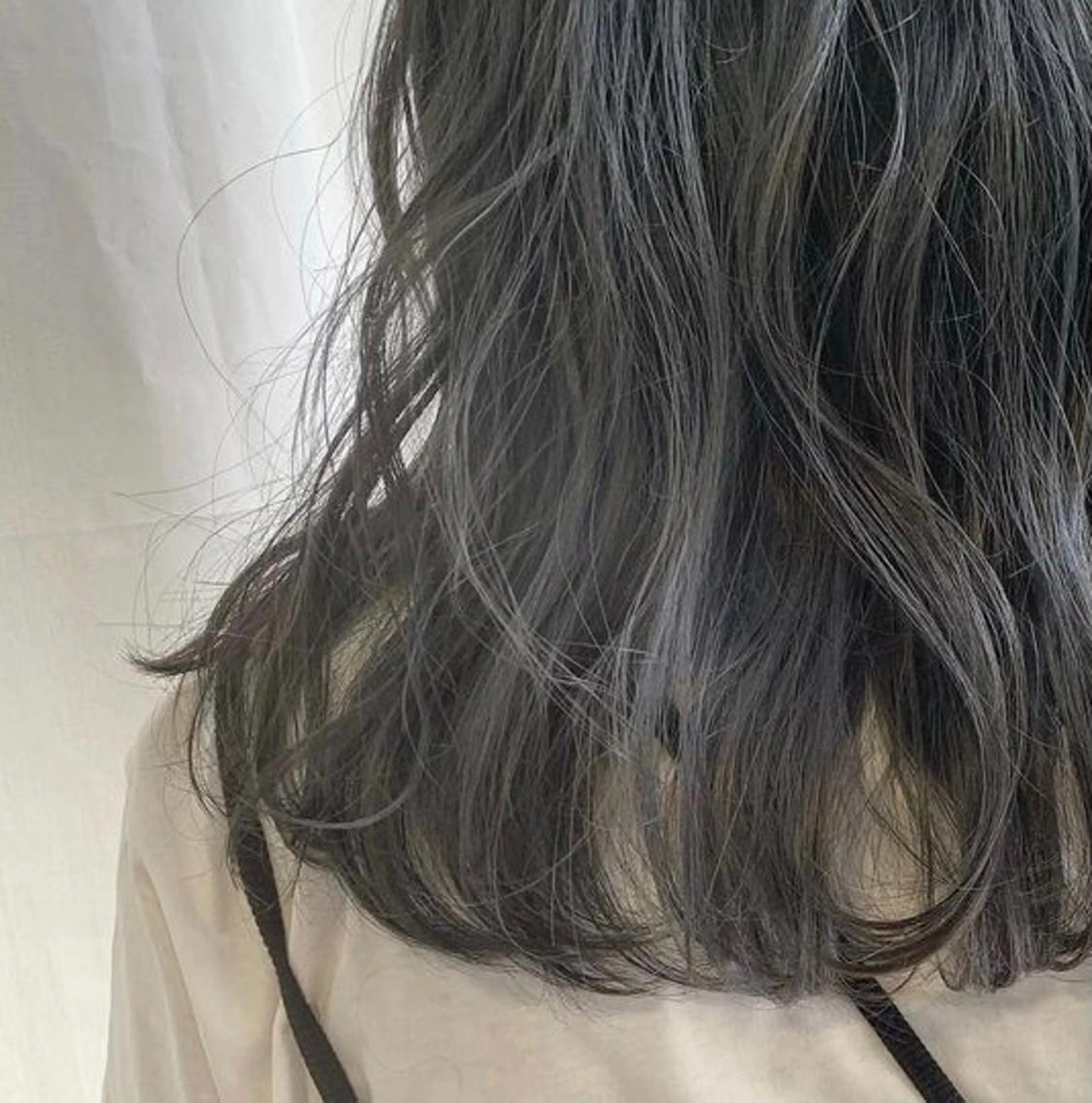 ロング カラー オリーブグレー ヘアカラー ヘアセット🎀パーマ Tsubasaのヘアスタイル