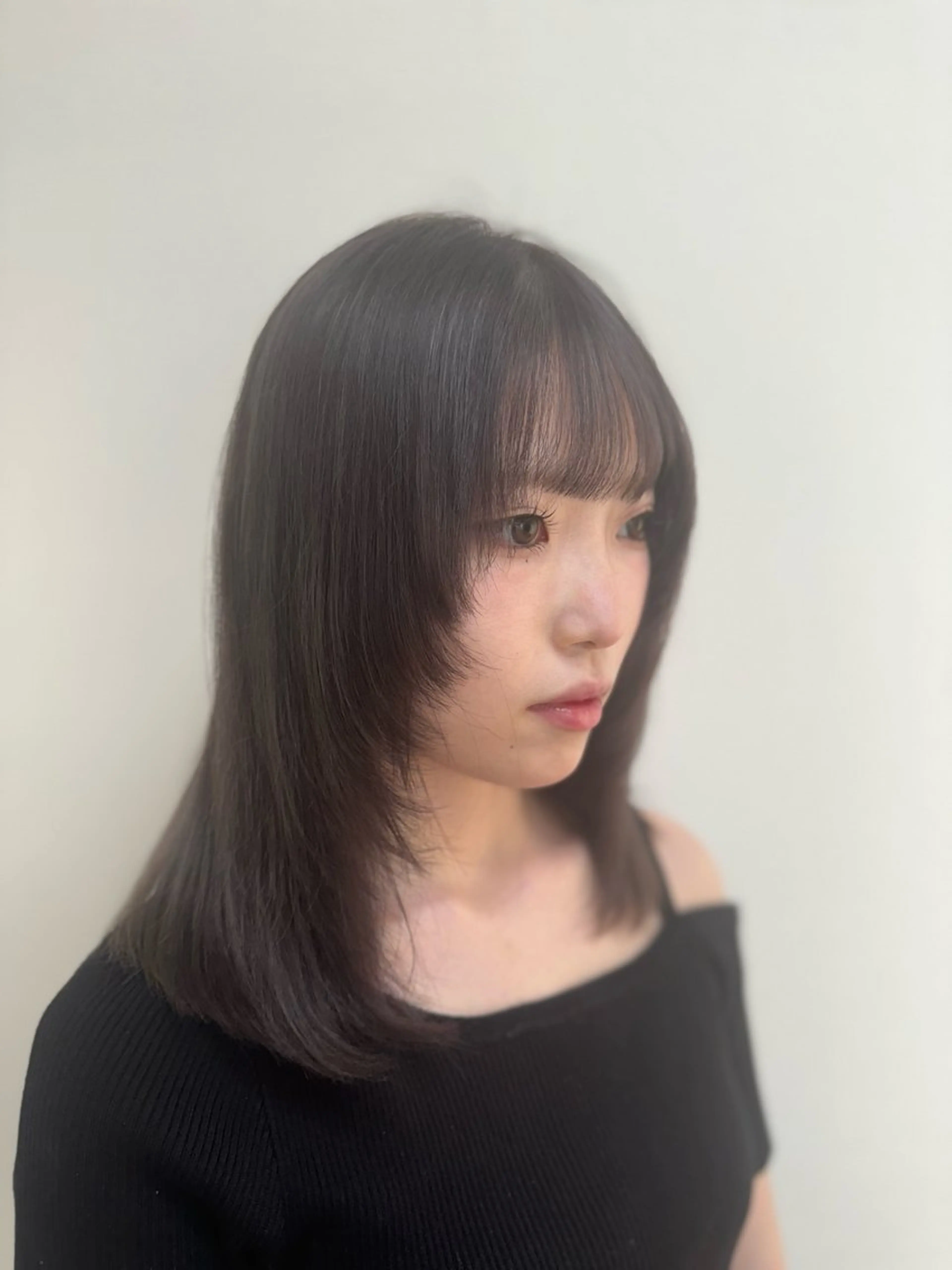 ミディアム カラー ヘアカラー トリートメント 🤍韓国大人っぽ ベージュMAI🤍のヘアスタイル