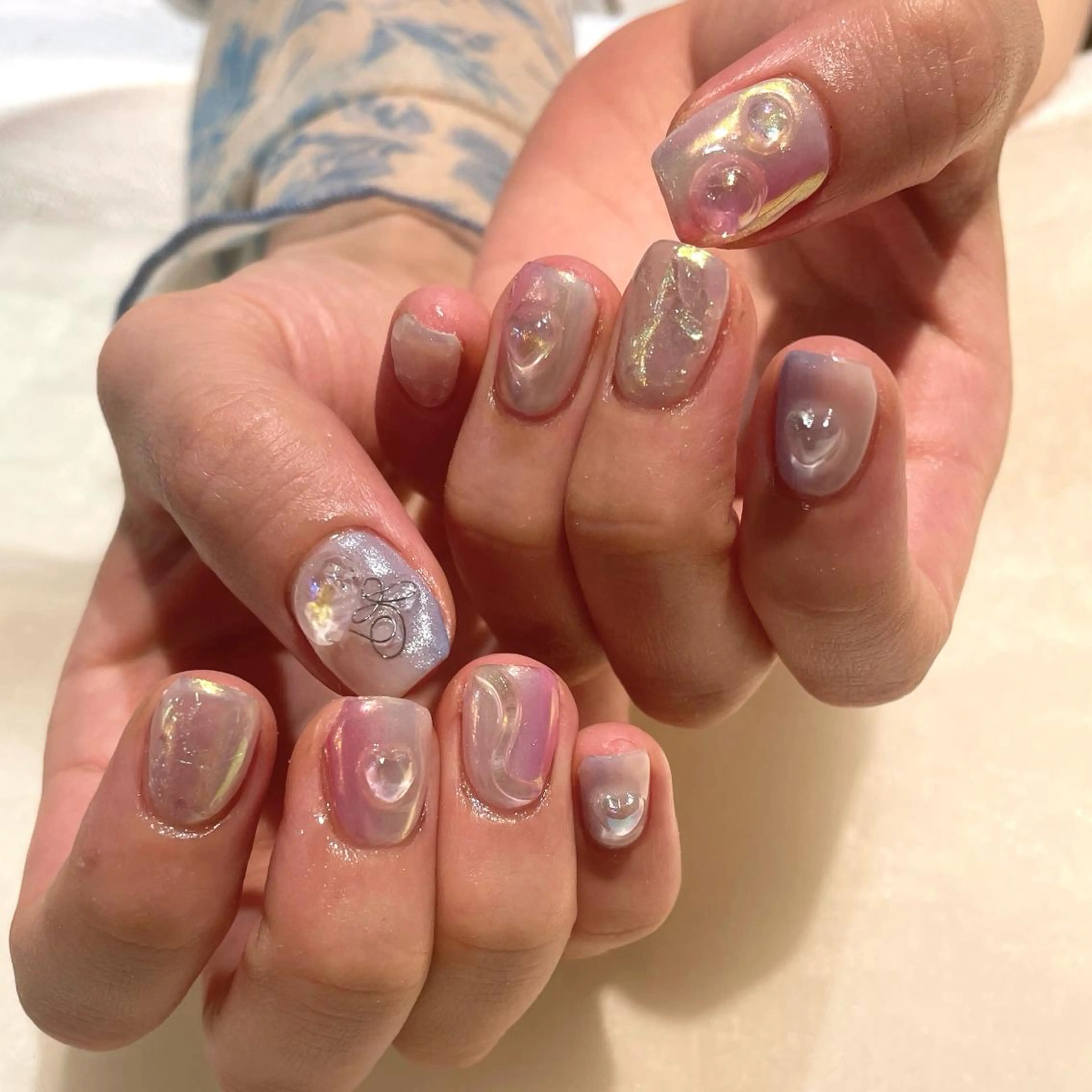 ネイル ハンドネイル 新井 ひなののネイルデザイン