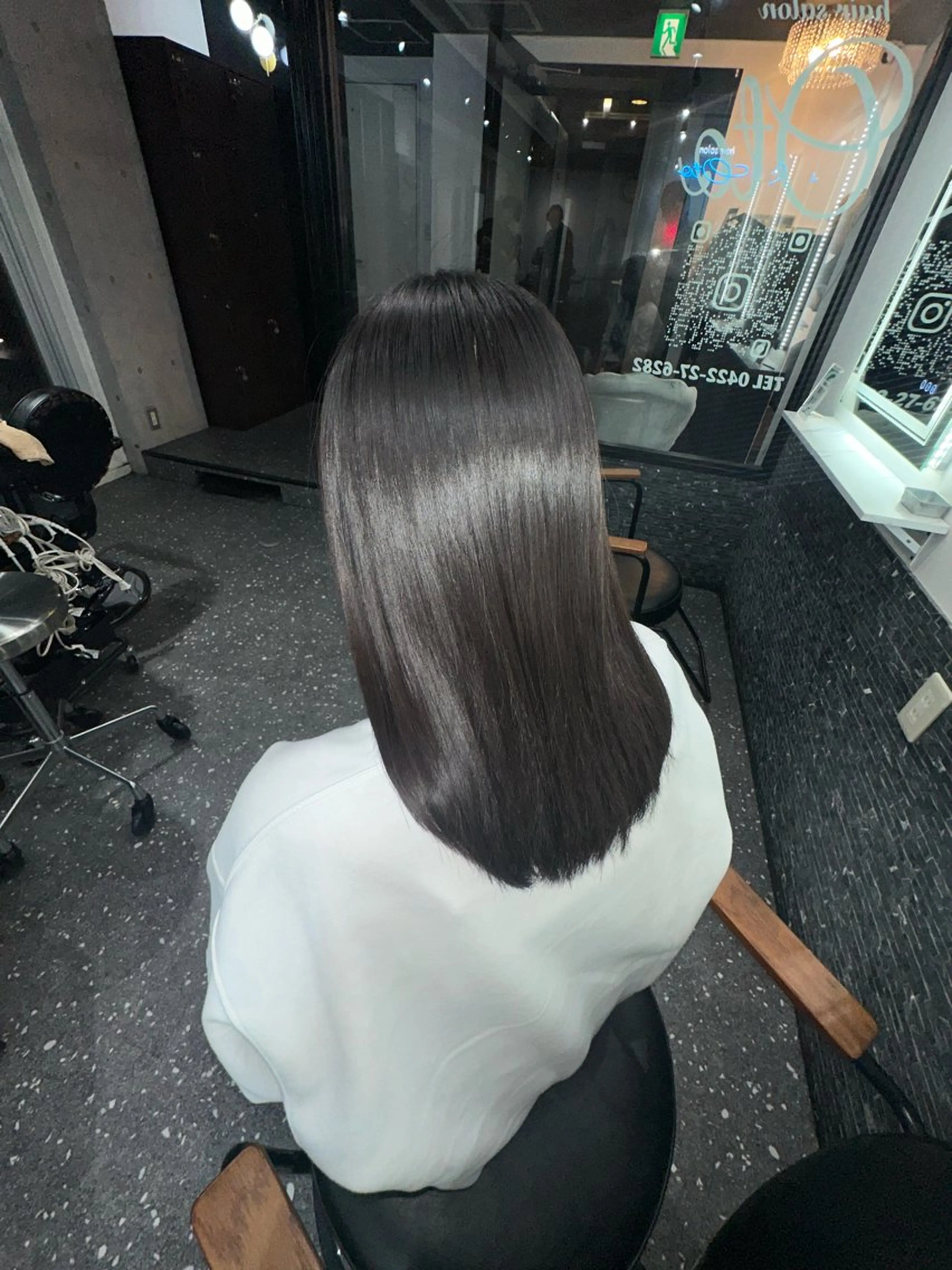 セミロング パーマ 縮毛矯正 トリートメント 髪質改善⭐️縮毛矯正 中野⭐️Rinaのヘアスタイル