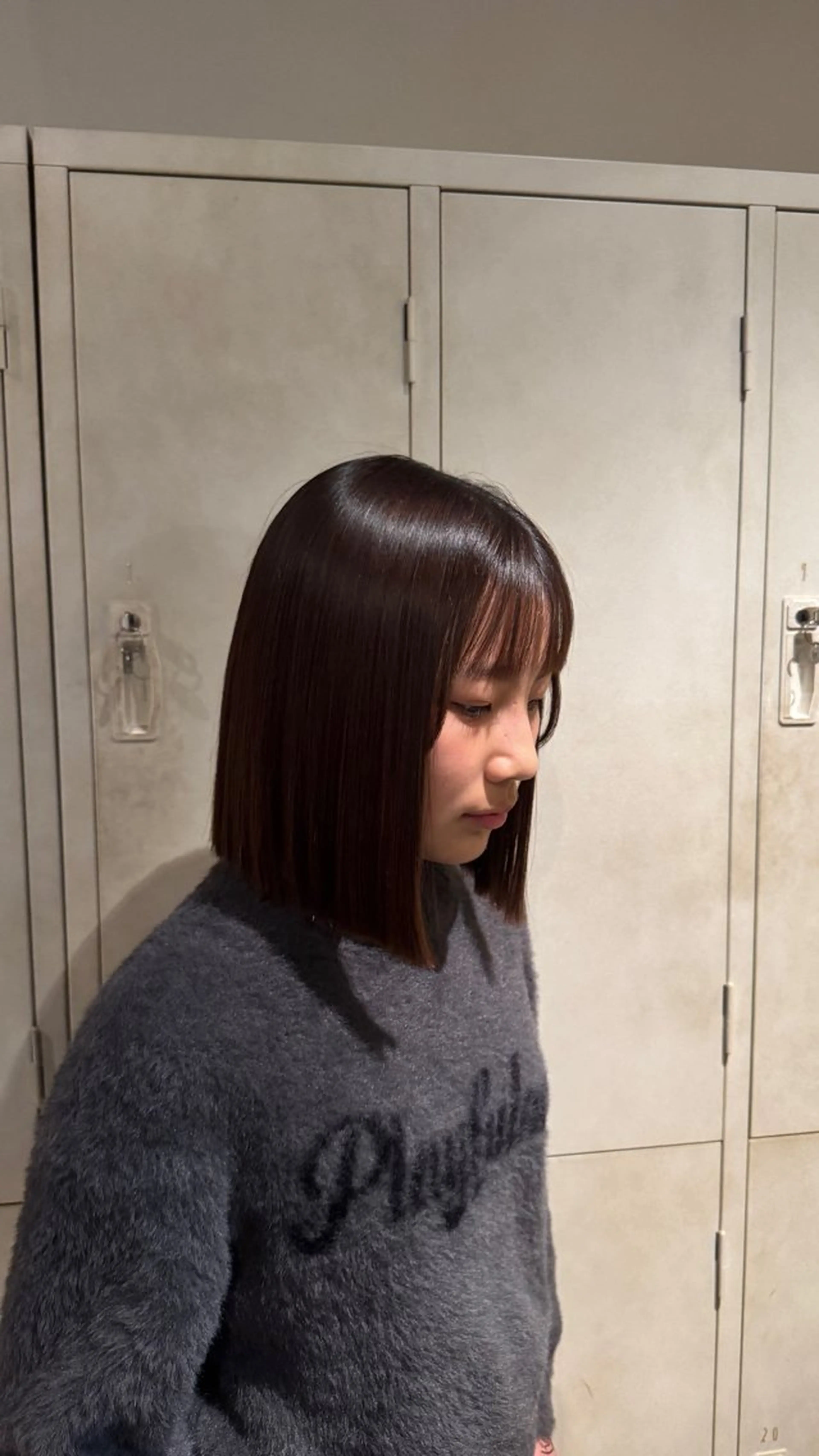 ショート ボブ 酸性ストレート カット 透明感カラー/似合 わせカットみく🩶のヘアスタイル
