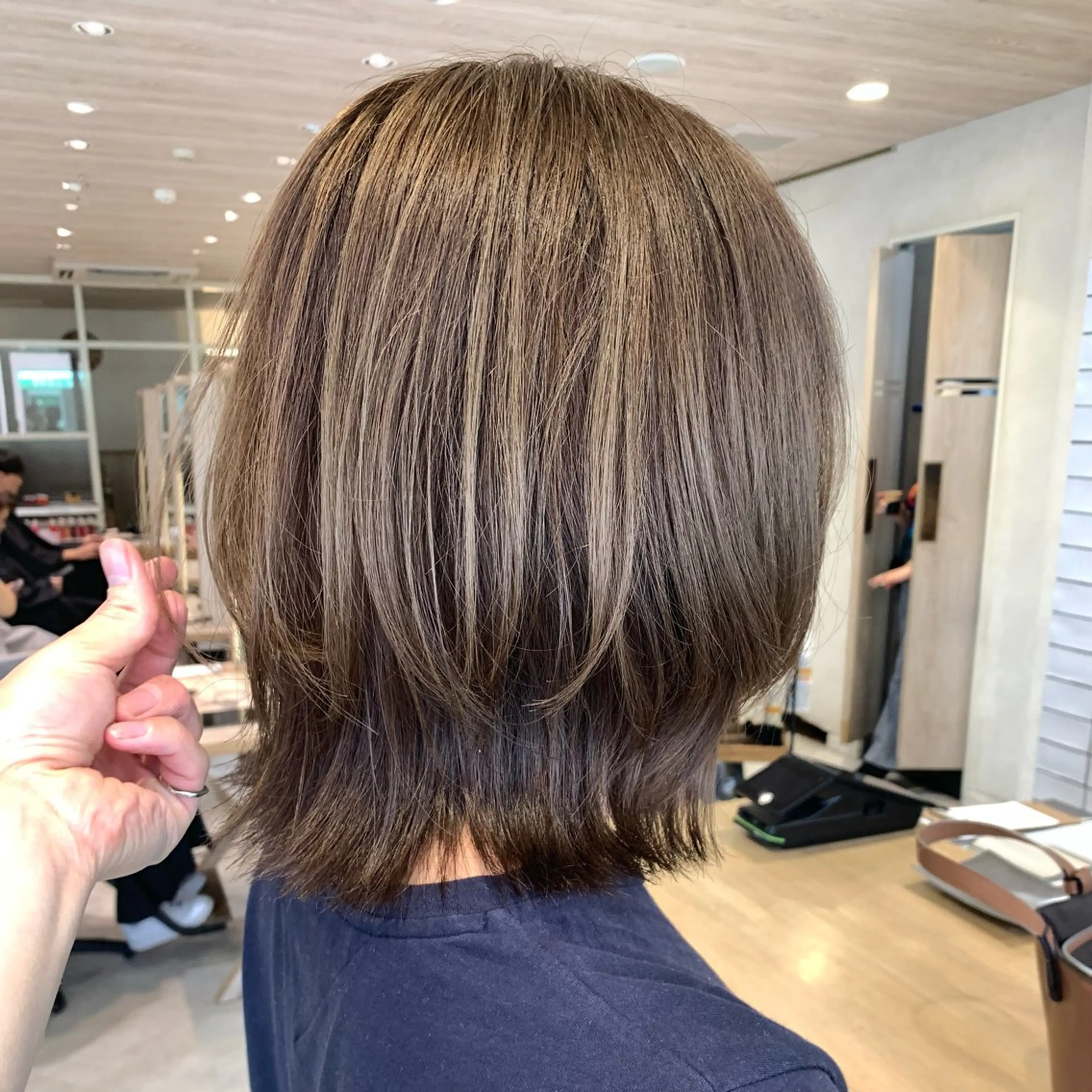 ミディアム レイヤーカット フェザー/ニュアンス パーマ/ryutoのヘアスタイル