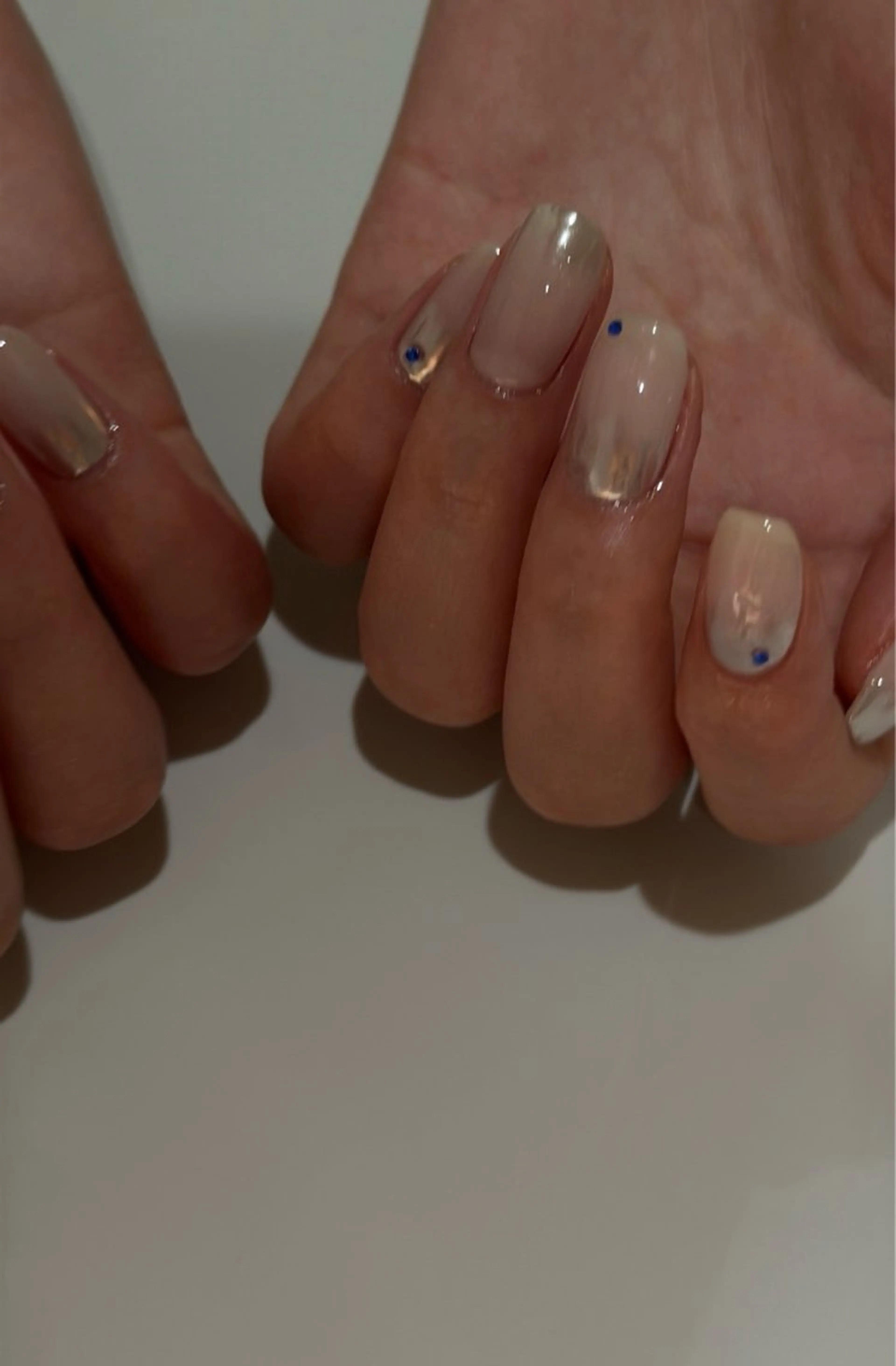 ネイル グラデーション ミラーネイル ハンドネイル lacier nailのネイルデザイン