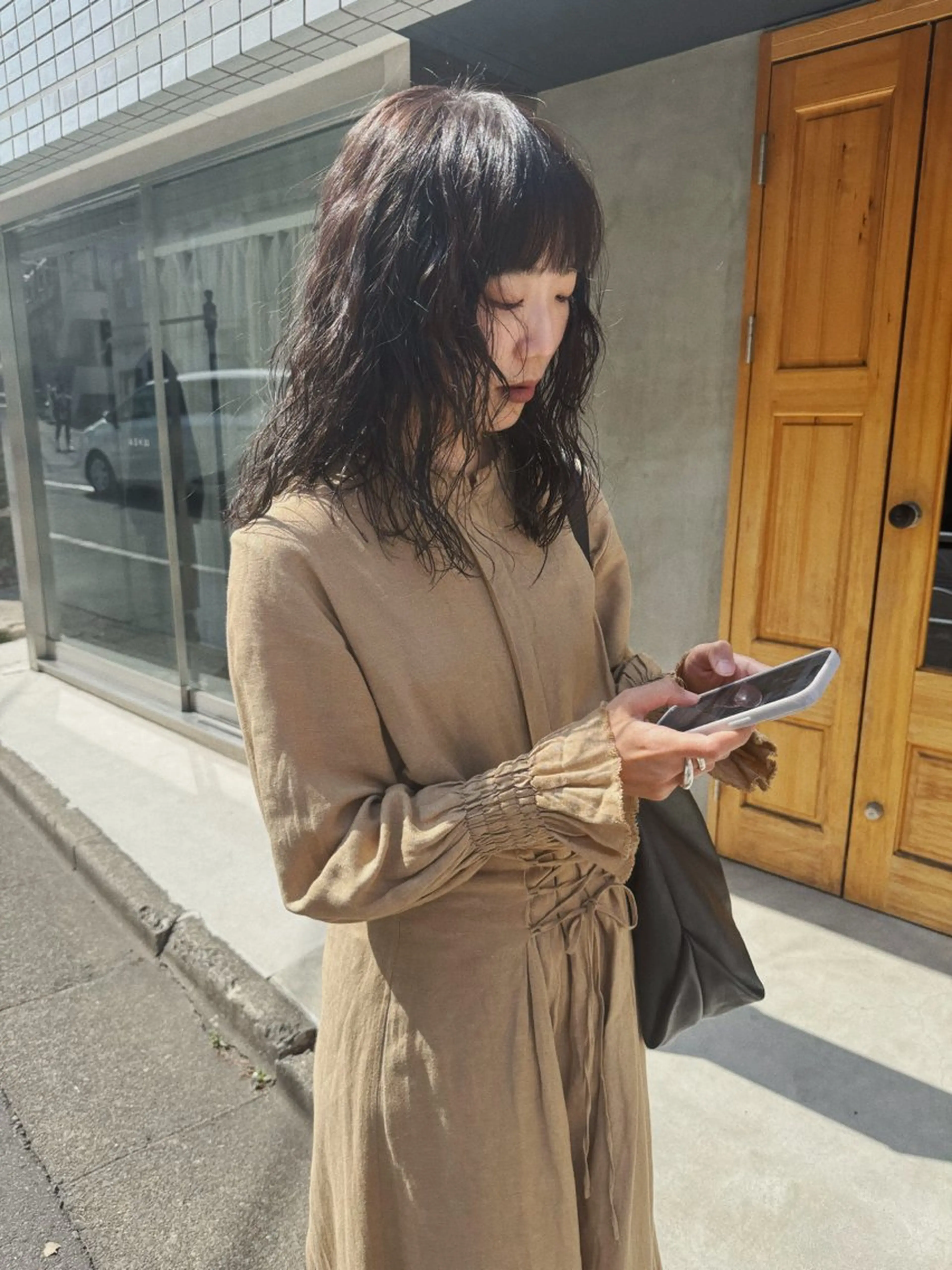 ミディアム パーマ ヘアアレンジ ミディアムパーマ カット パーマ トリートメント NOVEL TOKYO所属・ニュアンスヘア🌔 nanakoのヘアスタイル