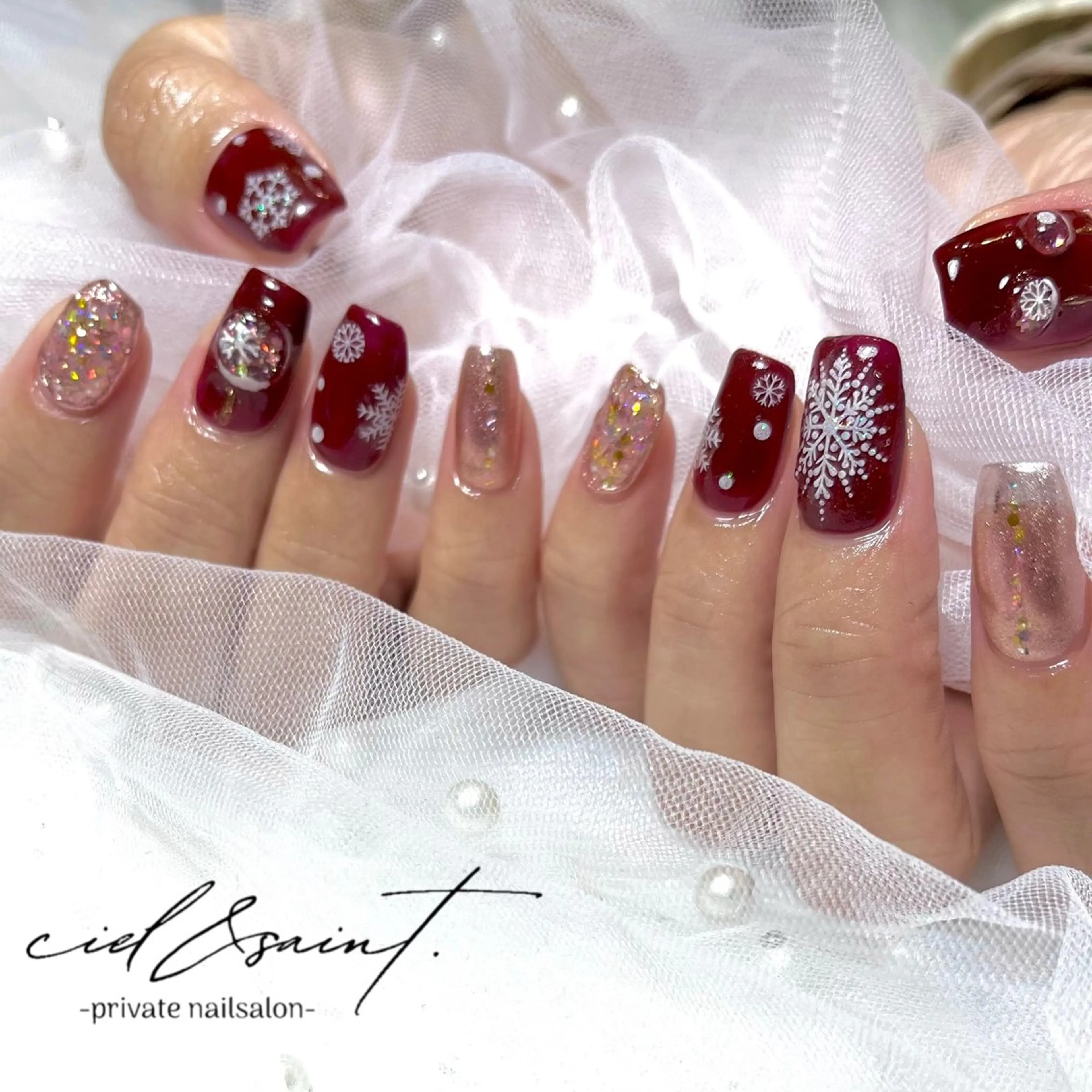 ネイル ハンドネイル nail salon ciel&saintのネイルデザイン