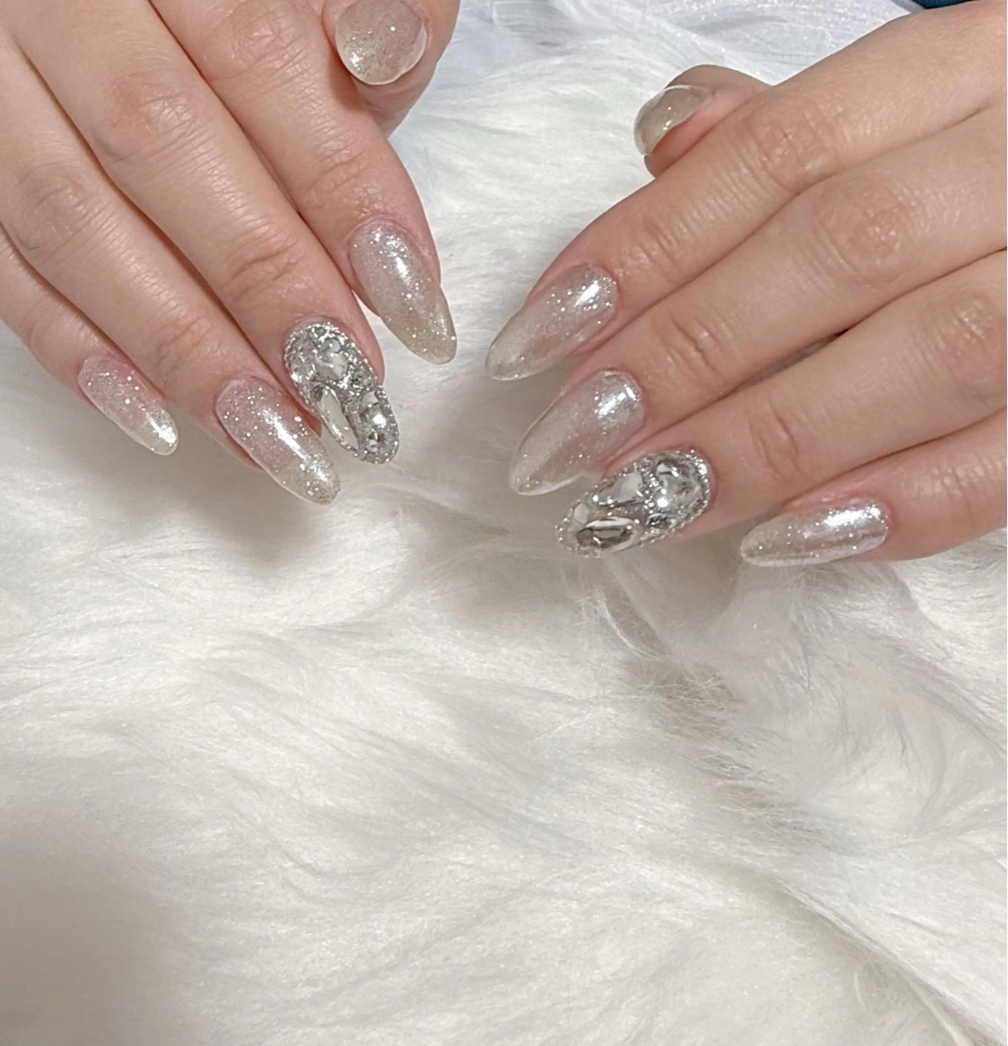 ネイル ハンドネイル mau🩵nail 堺筋本町｜心斎橋のネイルデザイン