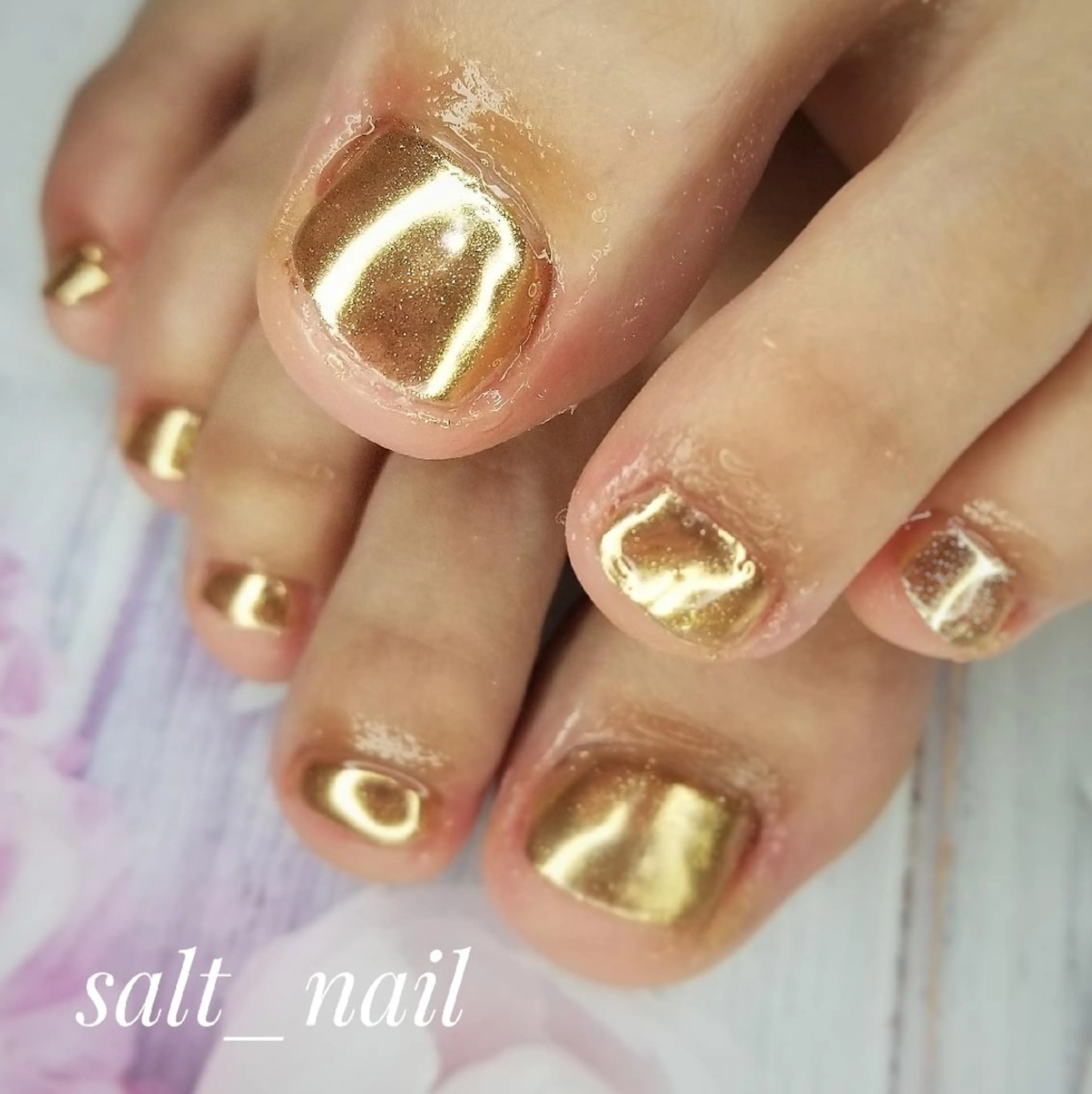 ネイル ミラーネイル 個人サロン saltnailのネイルデザイン