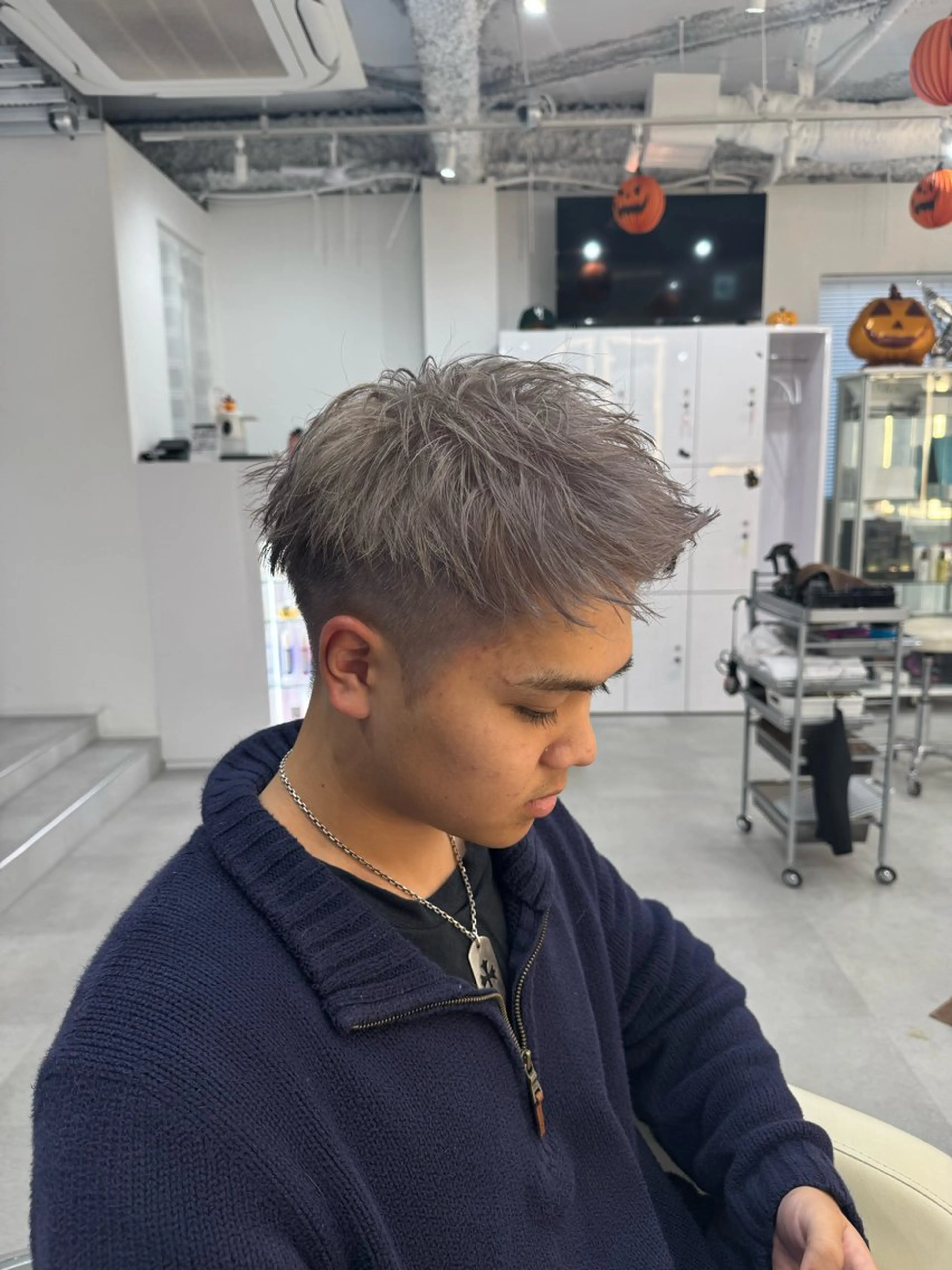 カラー メンズ 山下 光太郎のヘアスタイル