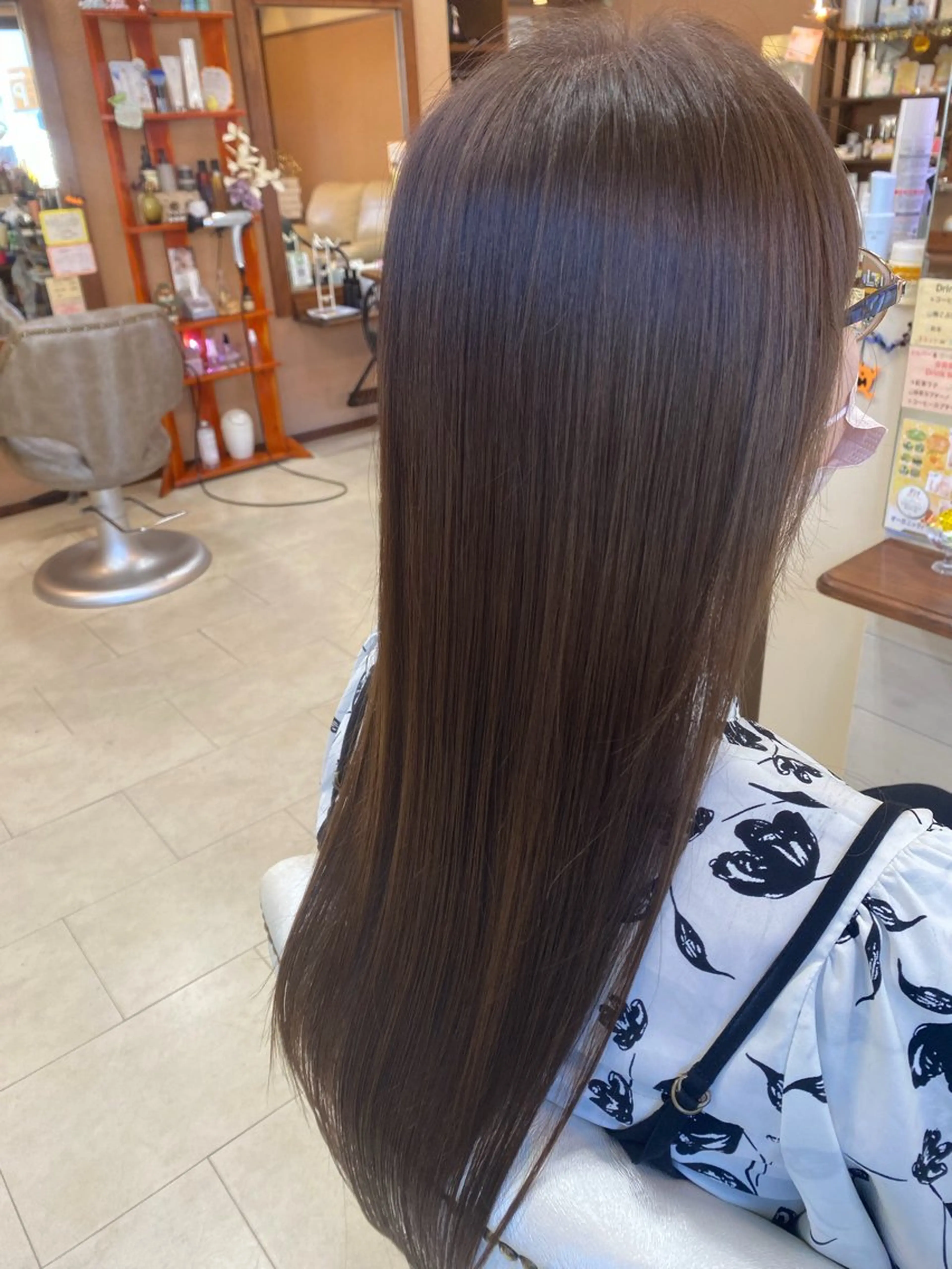 ロング トリートメント 縮毛矯正 美容室F i t✂️ ササキのヘアスタイル