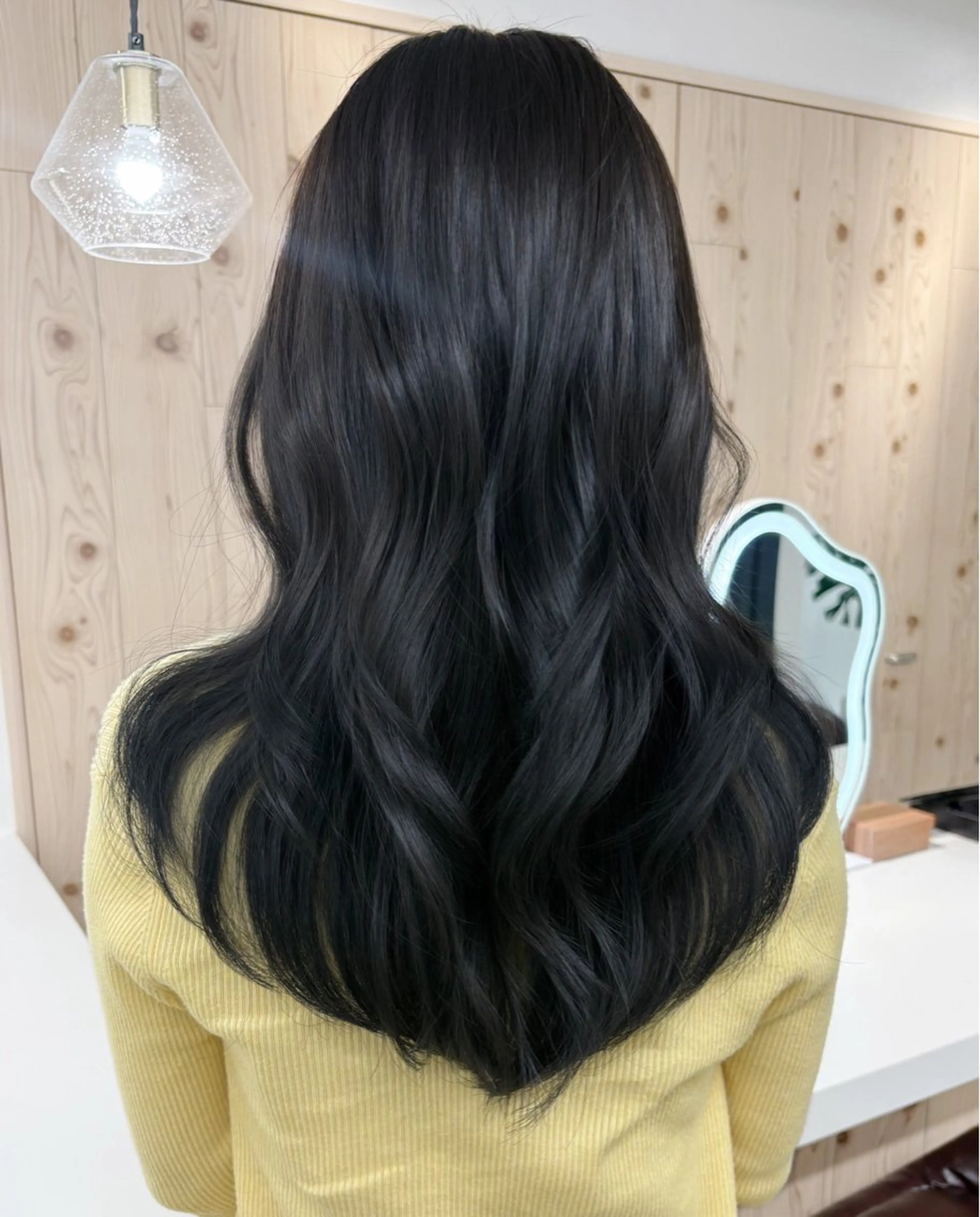 ロング カラー カット ヘアカラー トリートメント ヘアセット 新宿/韓国ヘア/ 髪質改善ストレートのヘアスタイル