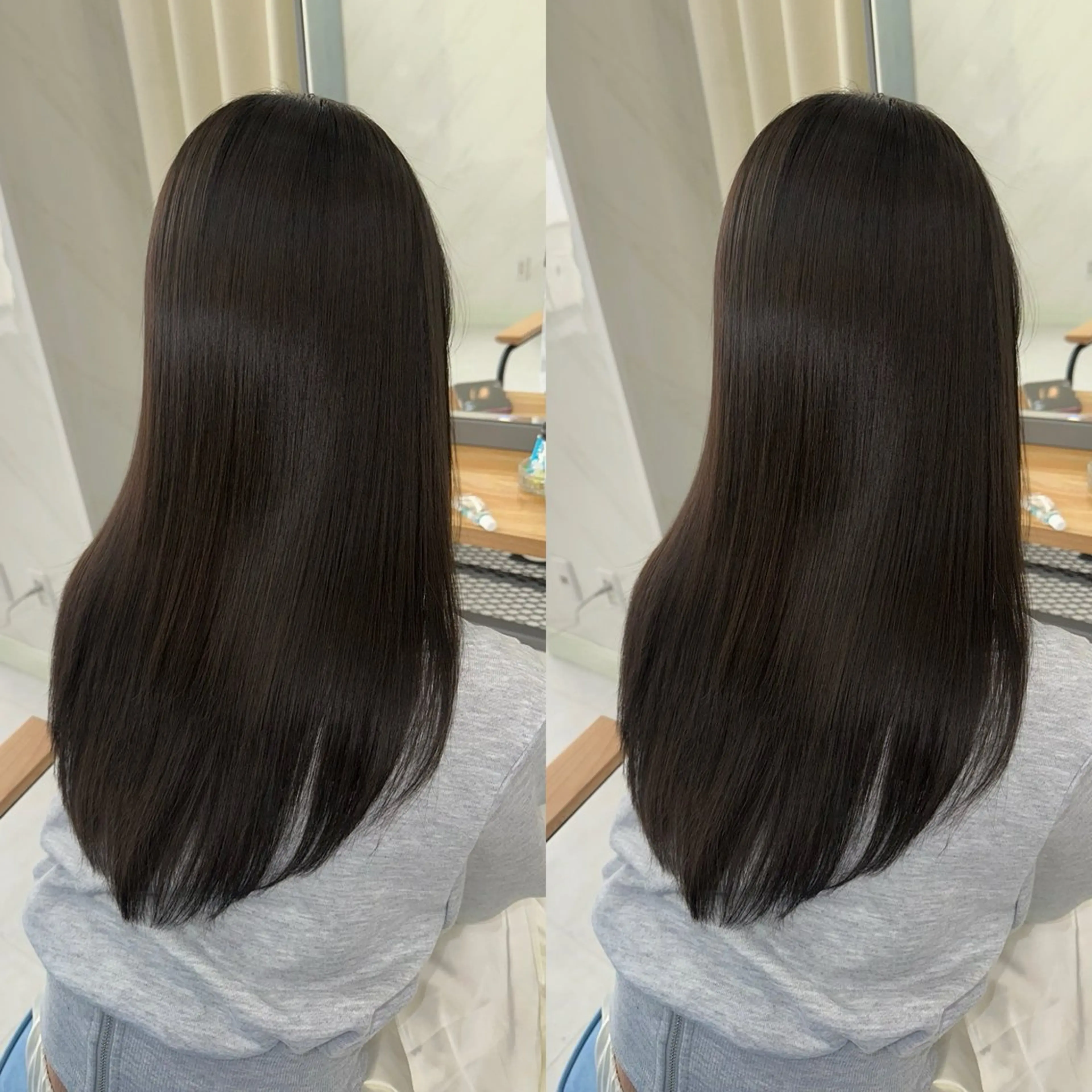 ロング カラー 髪質改善 縮毛矯正 トリートメント 酸性ストレート 酸熱トリートメント ヘアカラー トリートメント 縮毛矯正×ボブ💎 髪質改善/木下のヘアスタイル