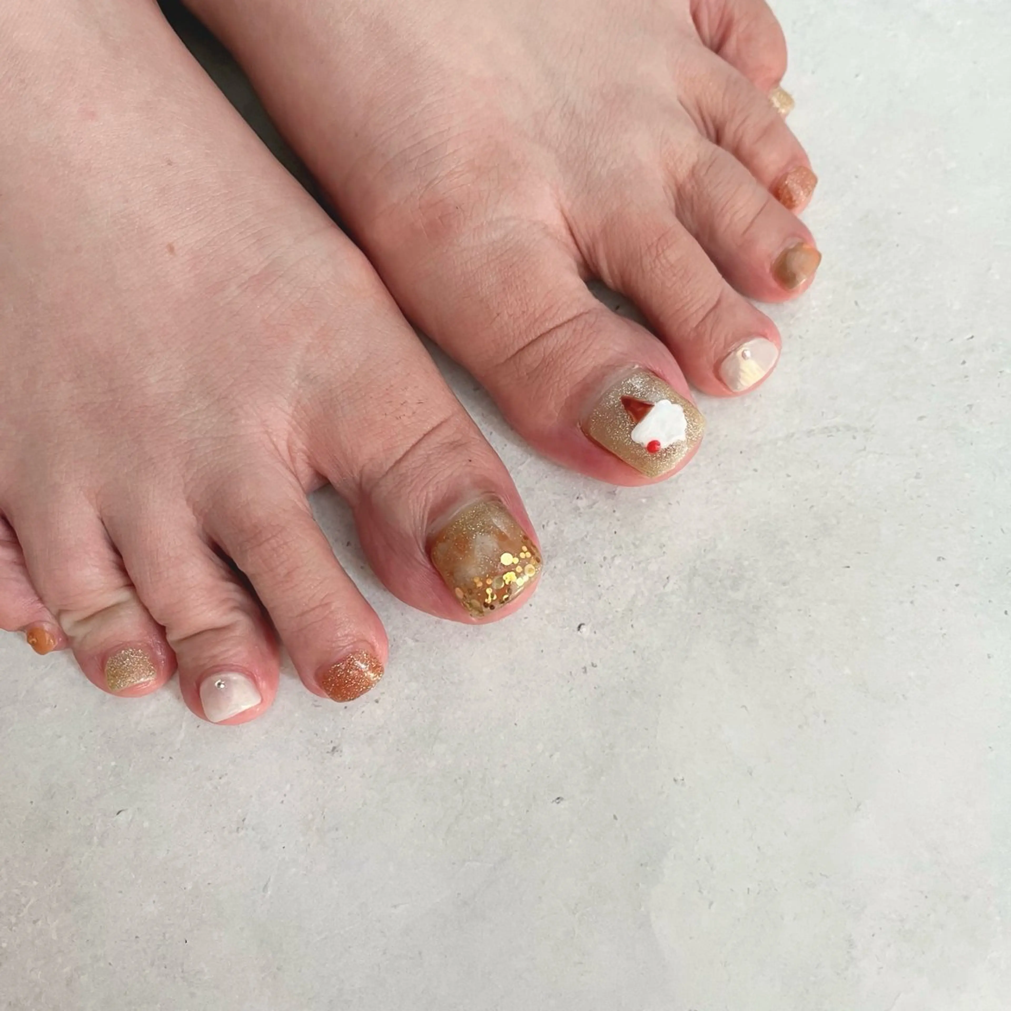 ネイル フットネイル K Aのネイルデザイン