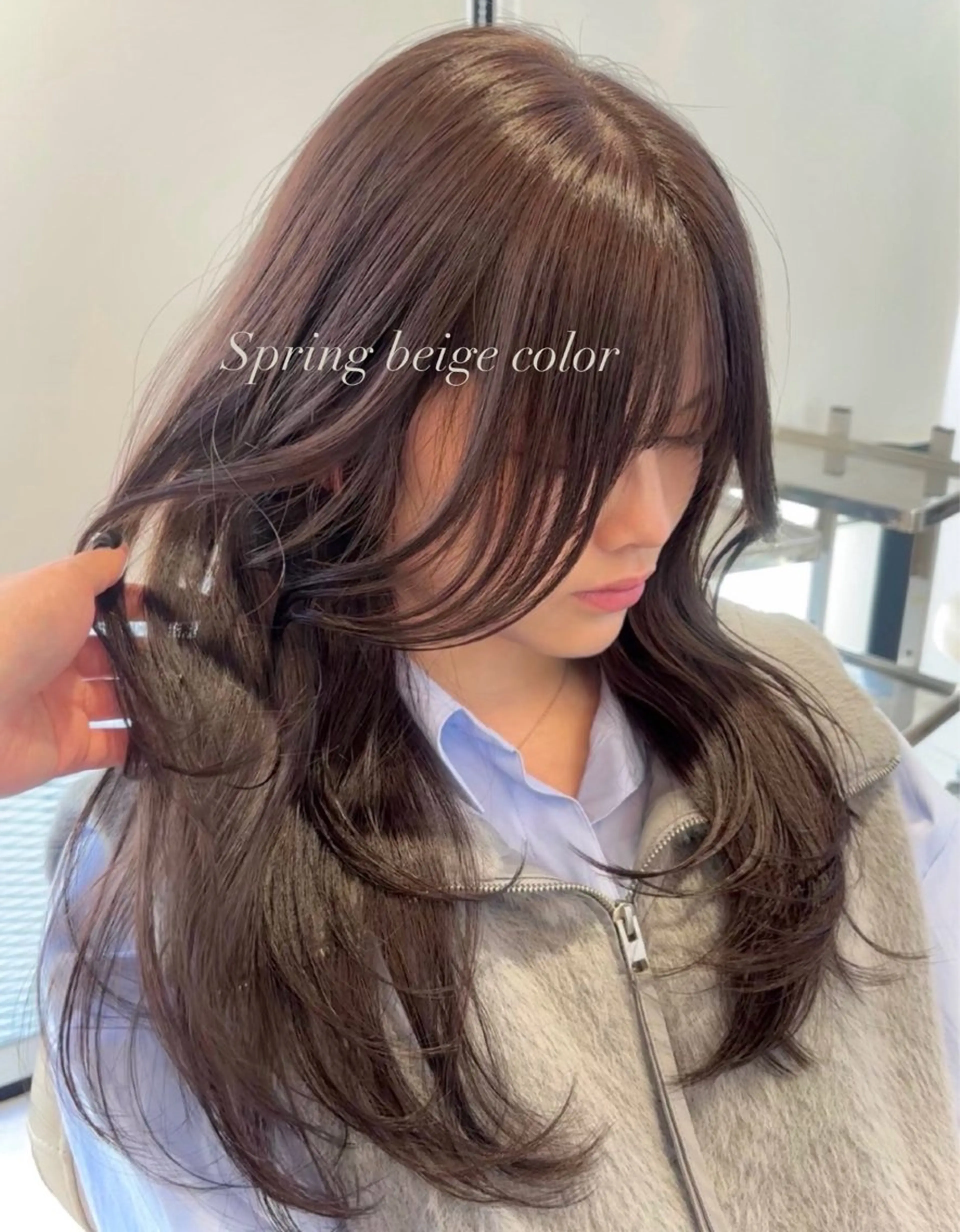 🩷🩷似合わせカット×ケアカラー×髪質改善水素トリートメント♡♡の写真