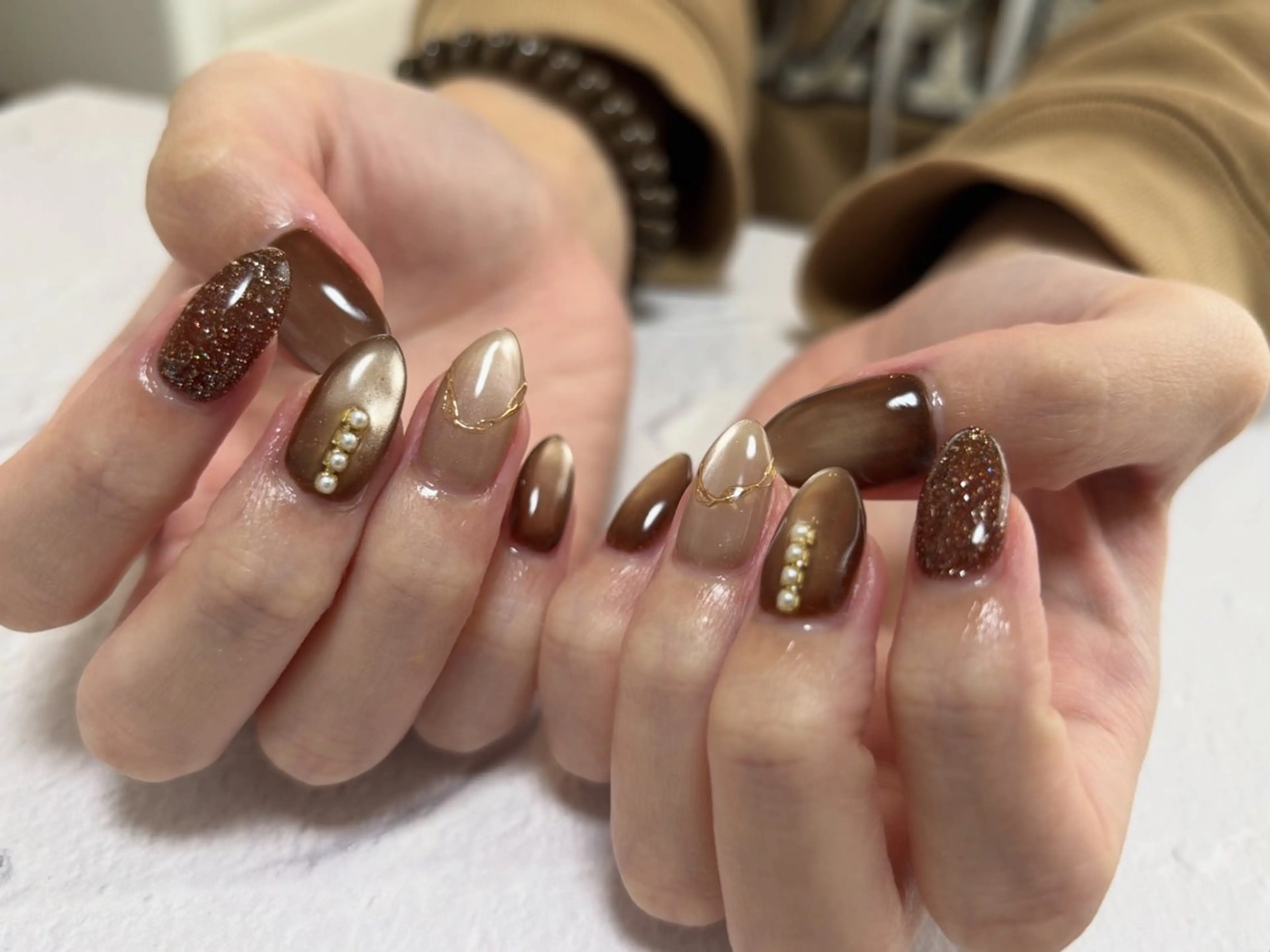 ネイル ハンドネイル 愛川町 あんすりうむのネイルデザイン