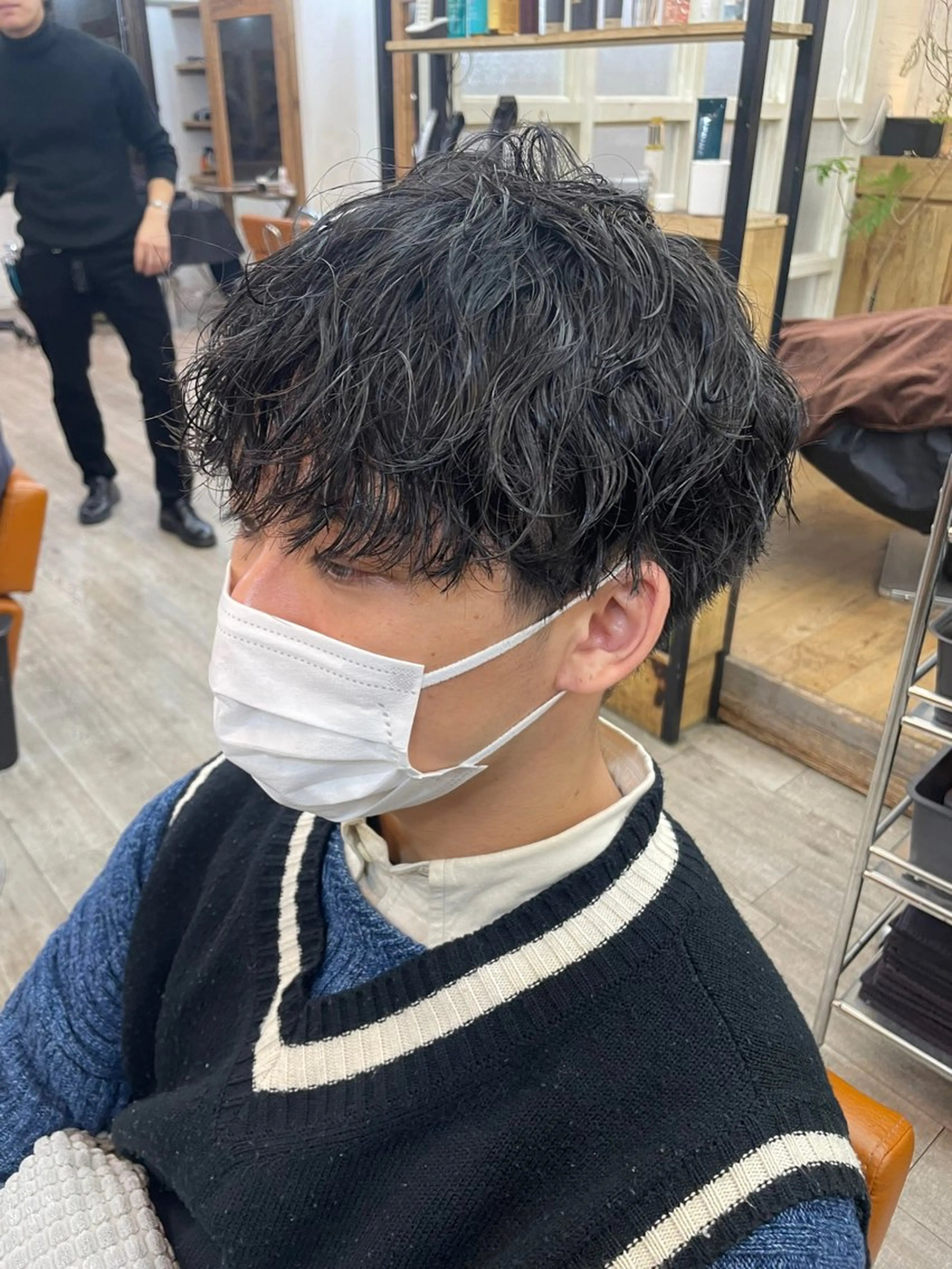 パーマ メンズ マッシュ メンズパーマ カット パーマ HIKARU副店長/ ✨️髪質改善のヘアスタイル