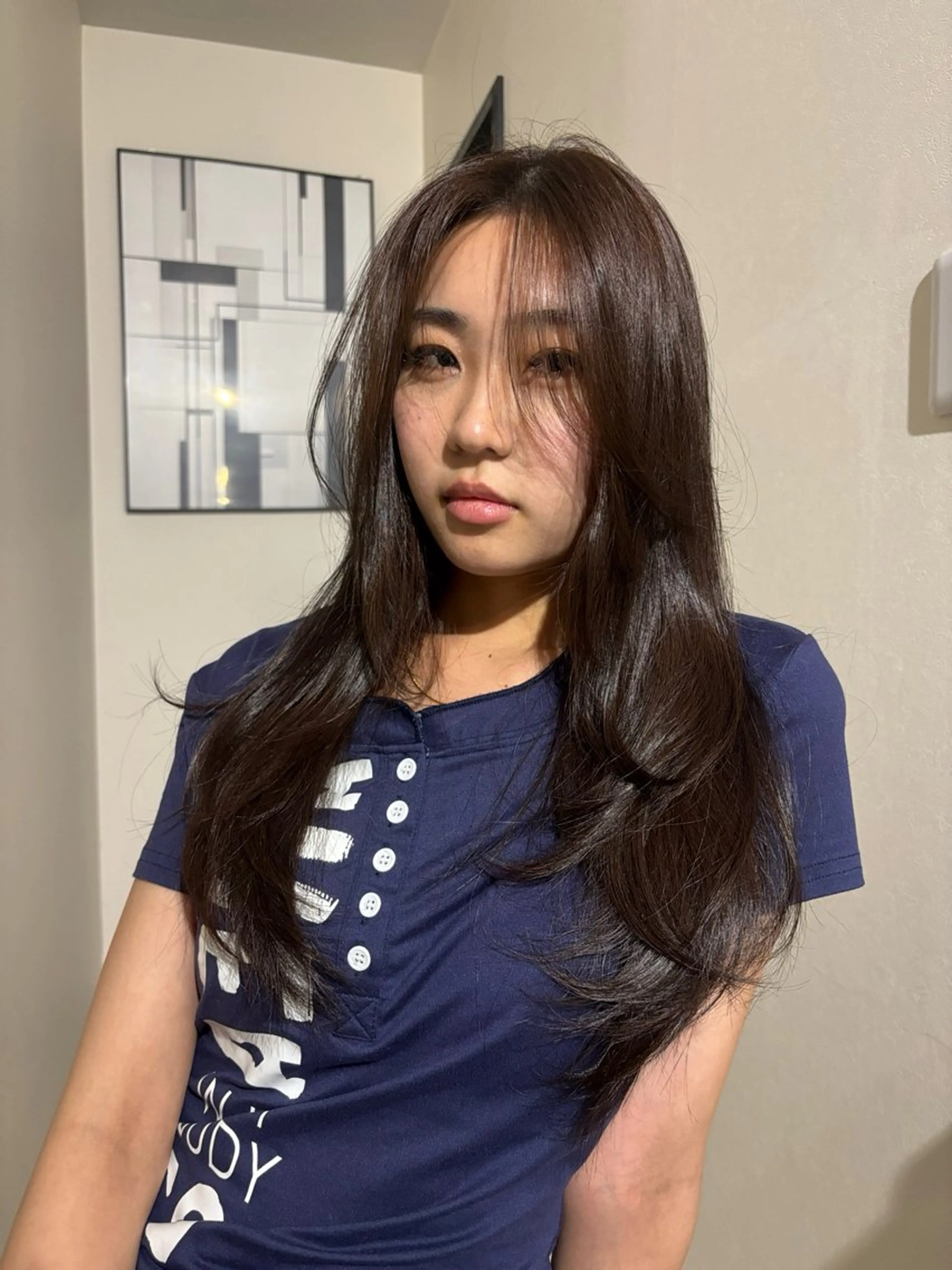 ロング レイヤーカット 【NARVIS】 菅田愛華のヘアスタイル