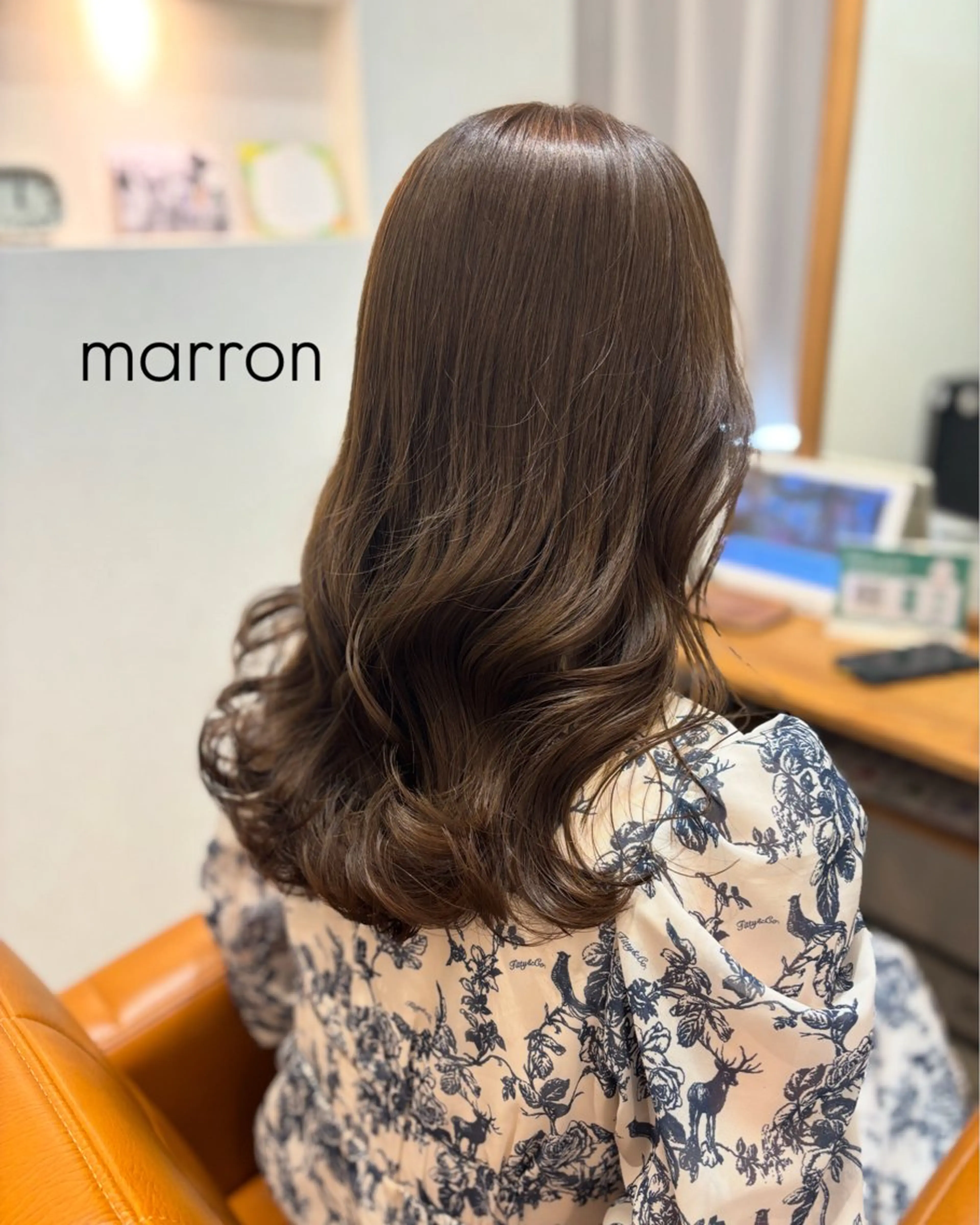 ロング カラー カット ヘアカラー トリートメント 【完全個室】髪質改善 暖色カラー/山崎唯奈のヘアスタイル