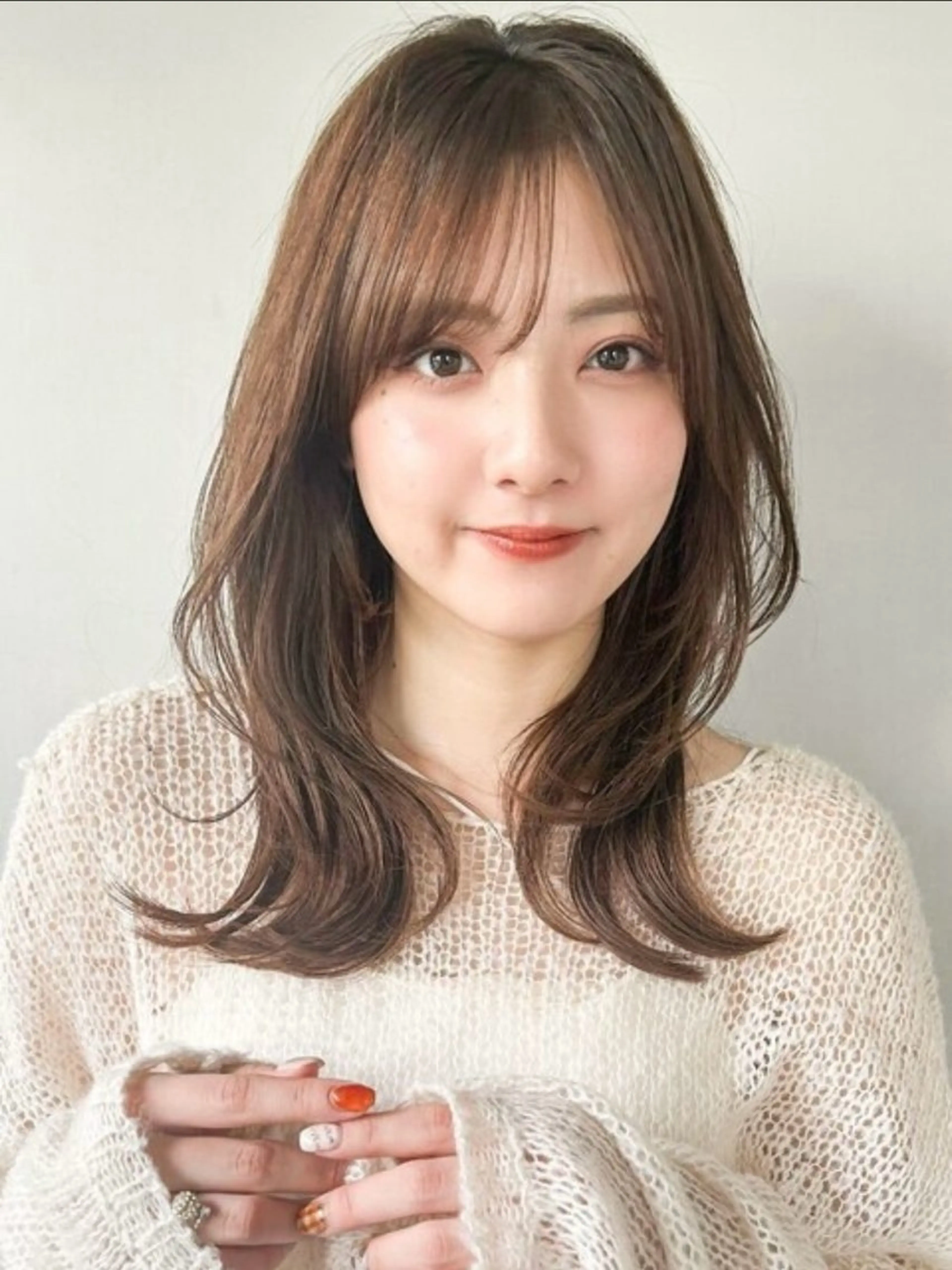 セミロング ナチュラル🎀透明感 カラー/香香のヘアスタイル