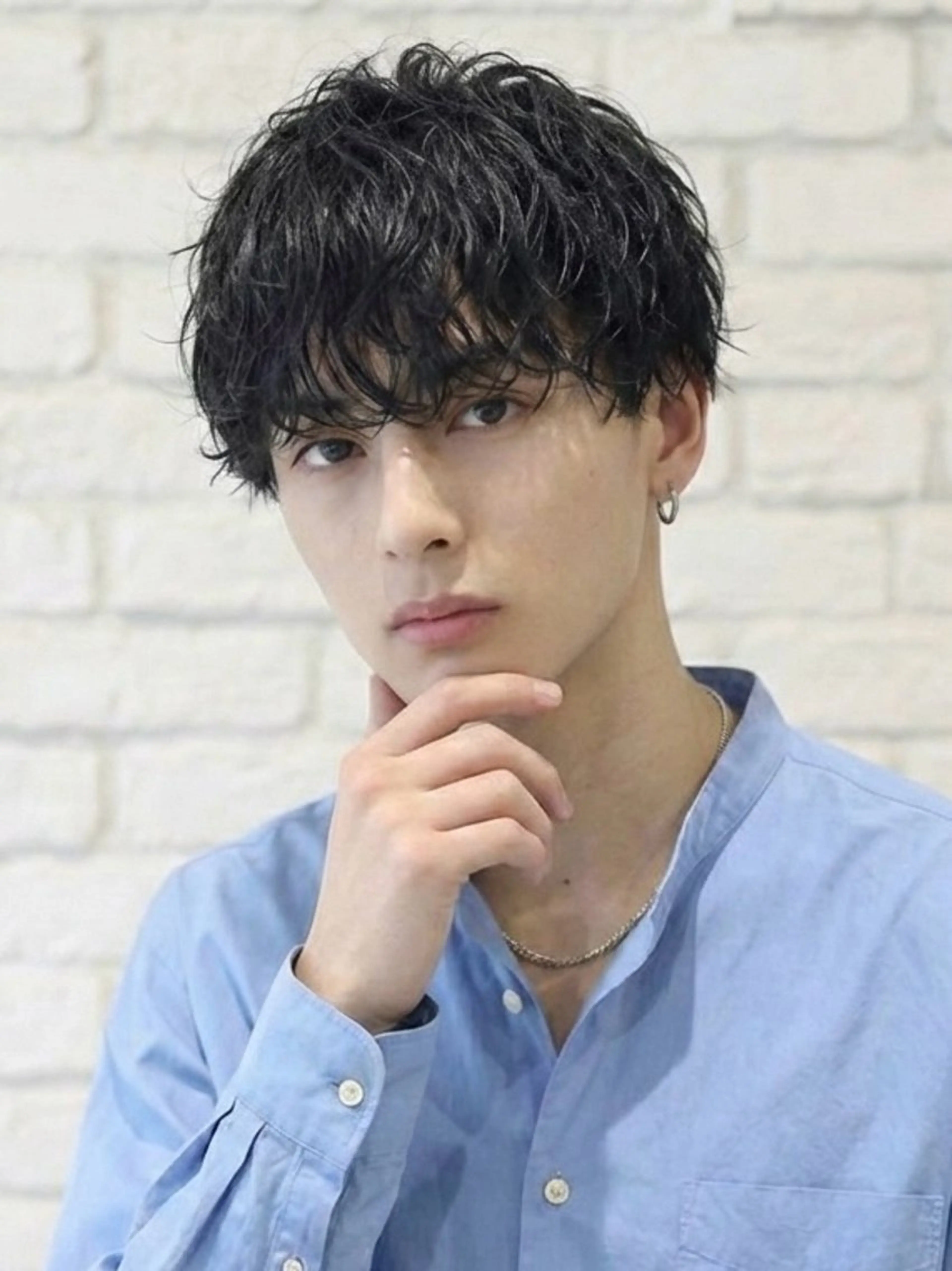 メンズカット+眉毛カット+ケアパーマ+補修トリートメント(スタイリング込み)の写真