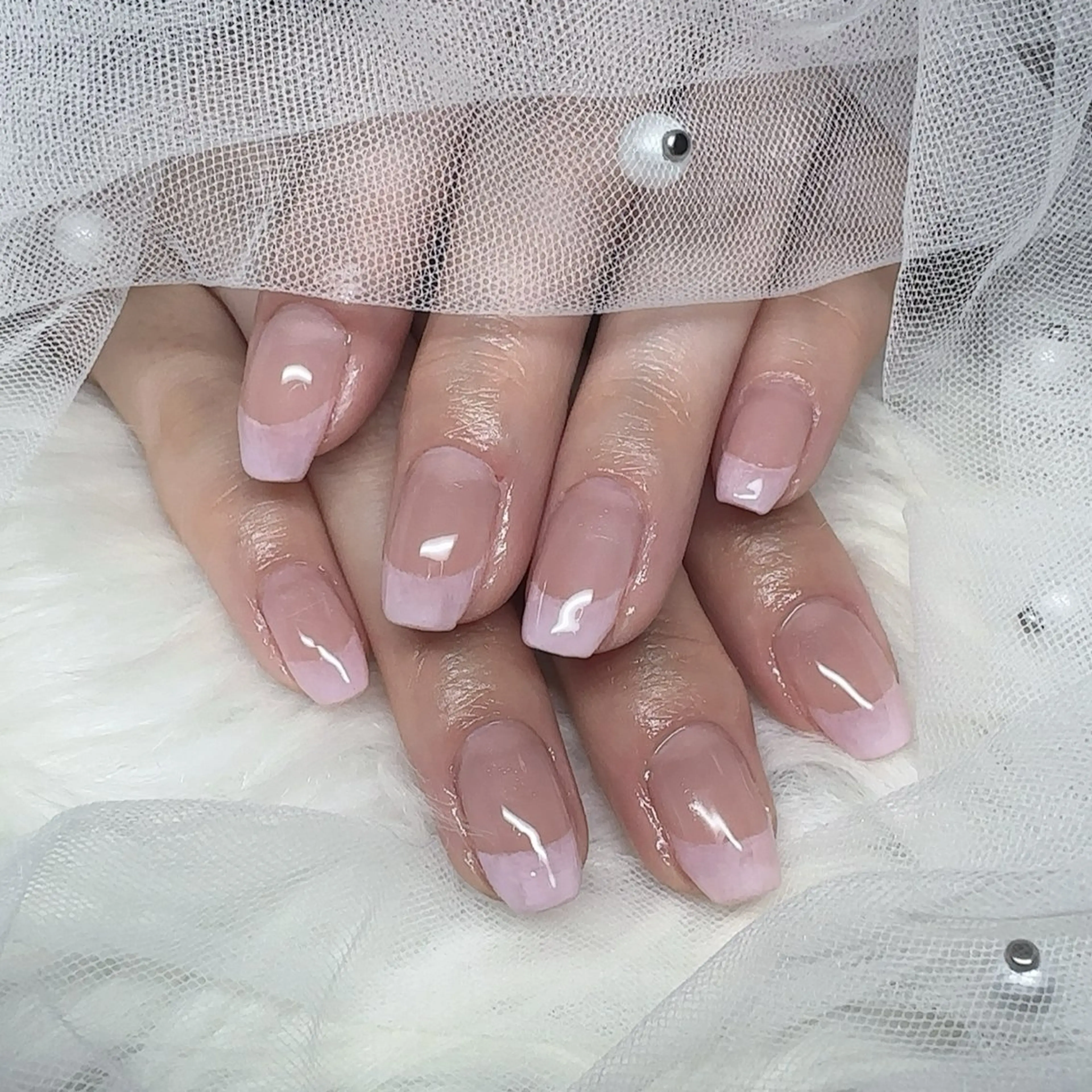 ネイル フレンチネイル ハンドネイル touma Rinaのネイルデザイン