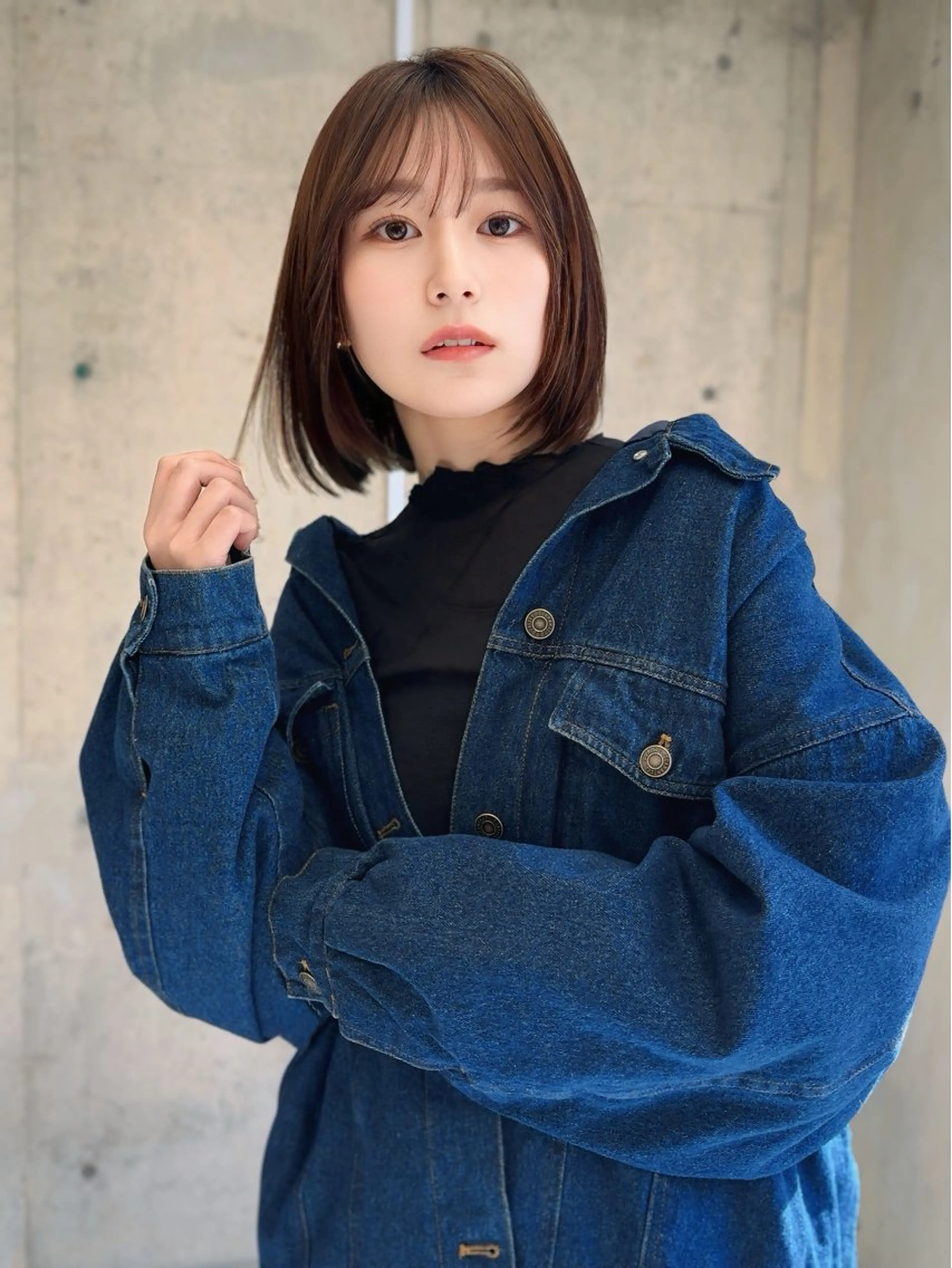 ミディアム カット ヘアカラー トリートメント 廣瀬双葉 トップスタイリストのヘアスタイル