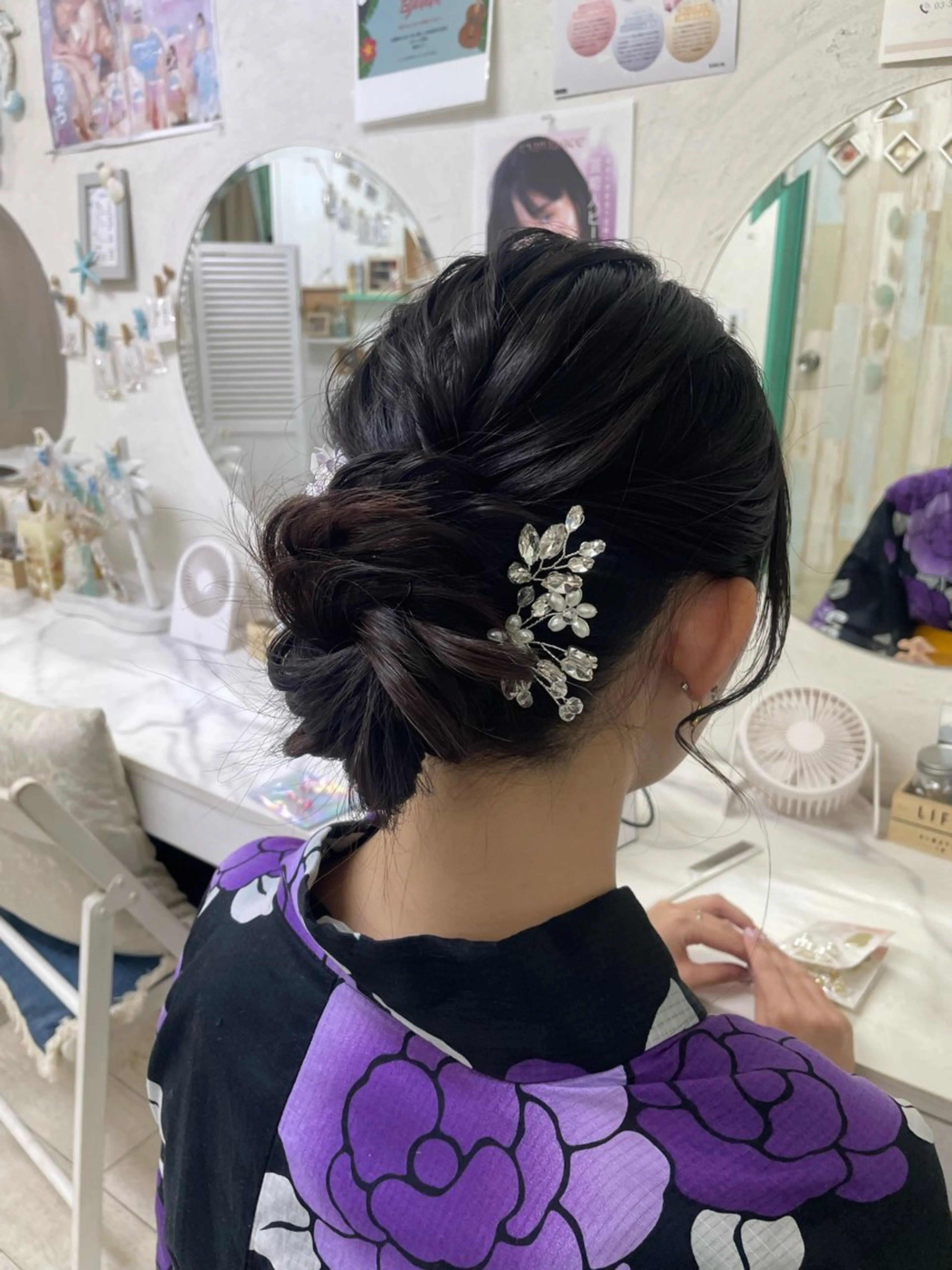 ロング 浴衣 ヘアセット Mi（エムアイ）所属・六本木/ヘアセット /maiのヘアスタイル