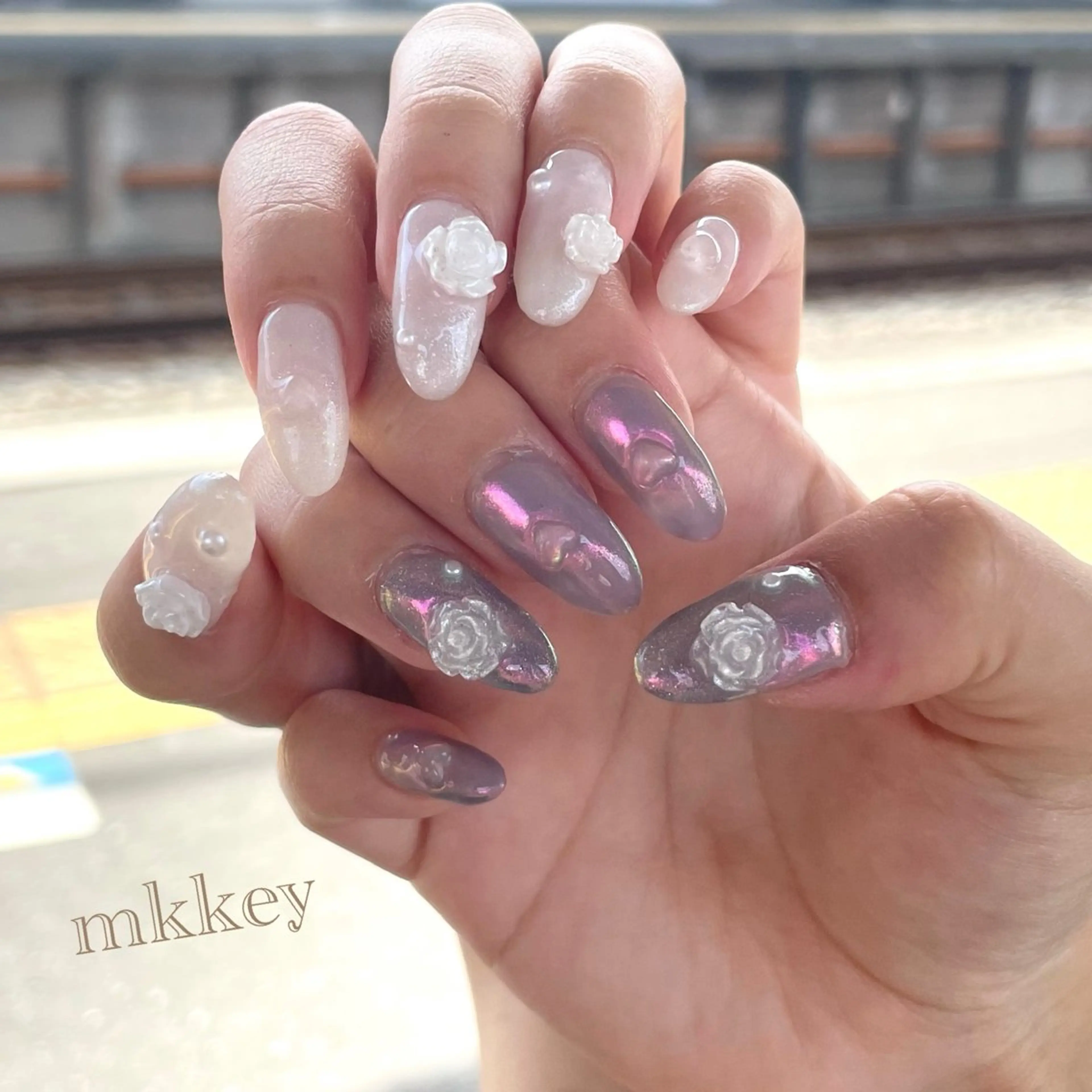 ネイル オーロラネイル Liora所属・nail mnのネイルデザイン