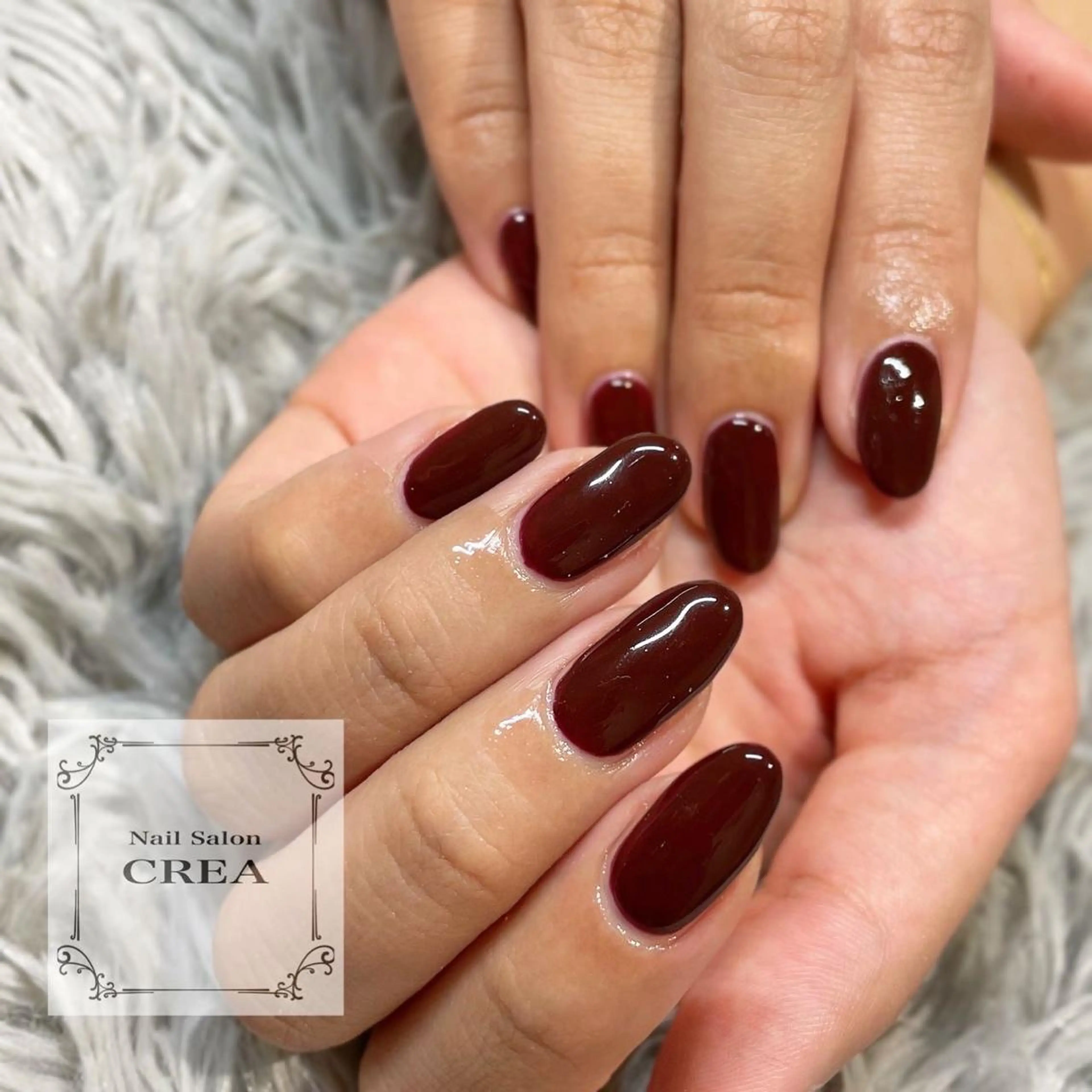 ネイル ジェルネイル ワンカラーネイル ハンドネイル NailSalon CREAのネイルデザイン