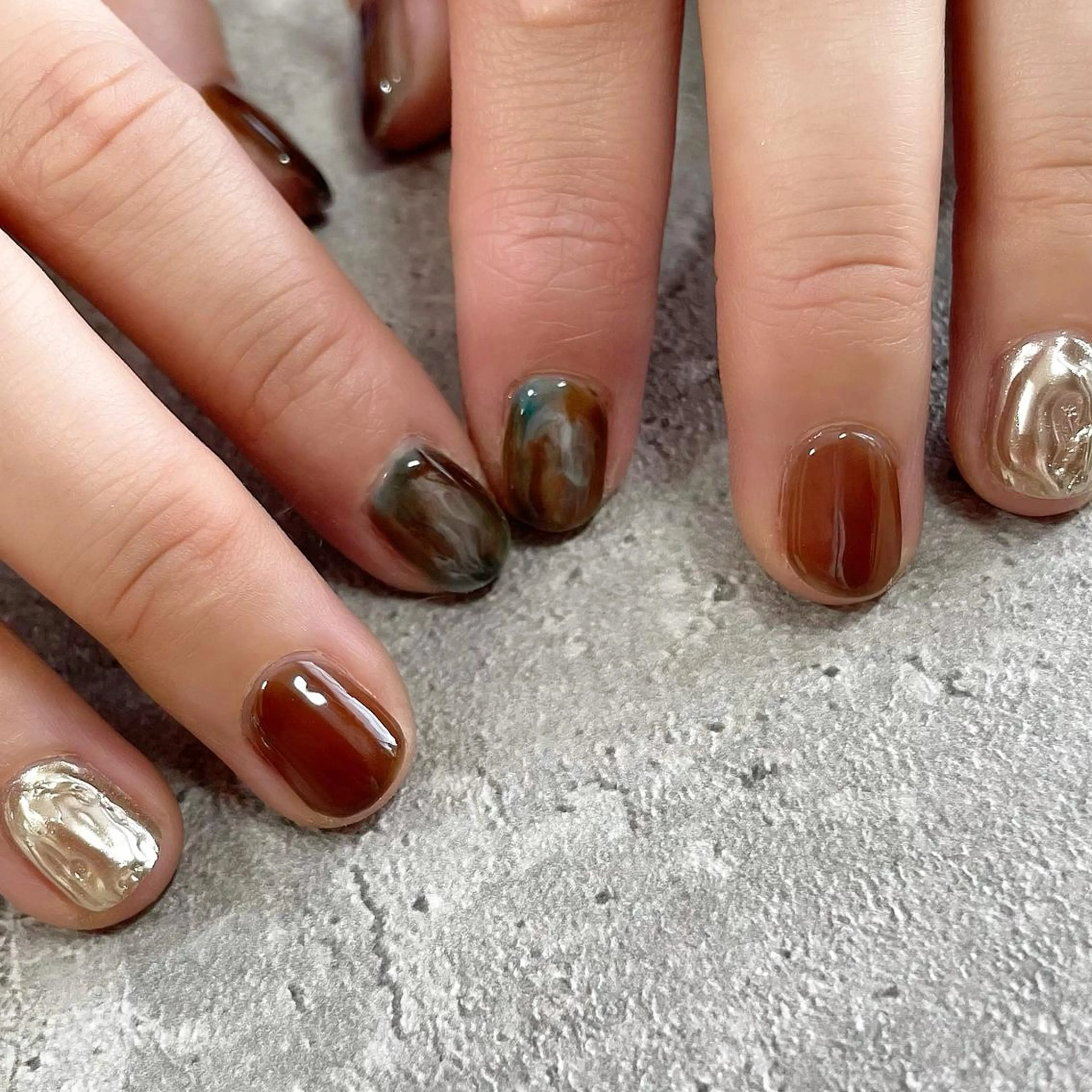 ネイル ジェルネイル 東 千夏のネイルデザイン