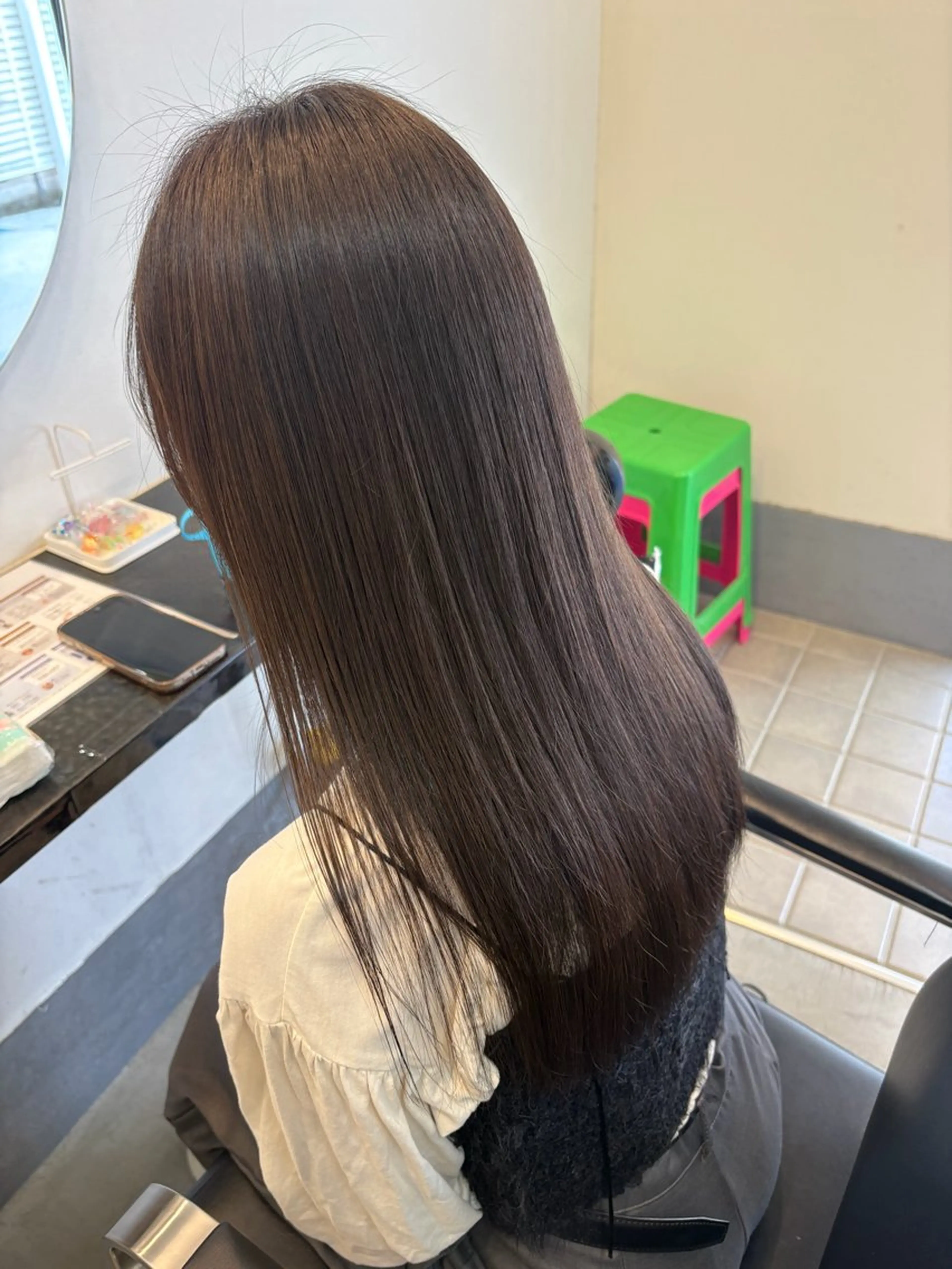 セミロング ヘアカラー ヘッドスパ ♪ハイトーン♪津田沼 ♥︎HIYORI♥︎のヘアスタイル