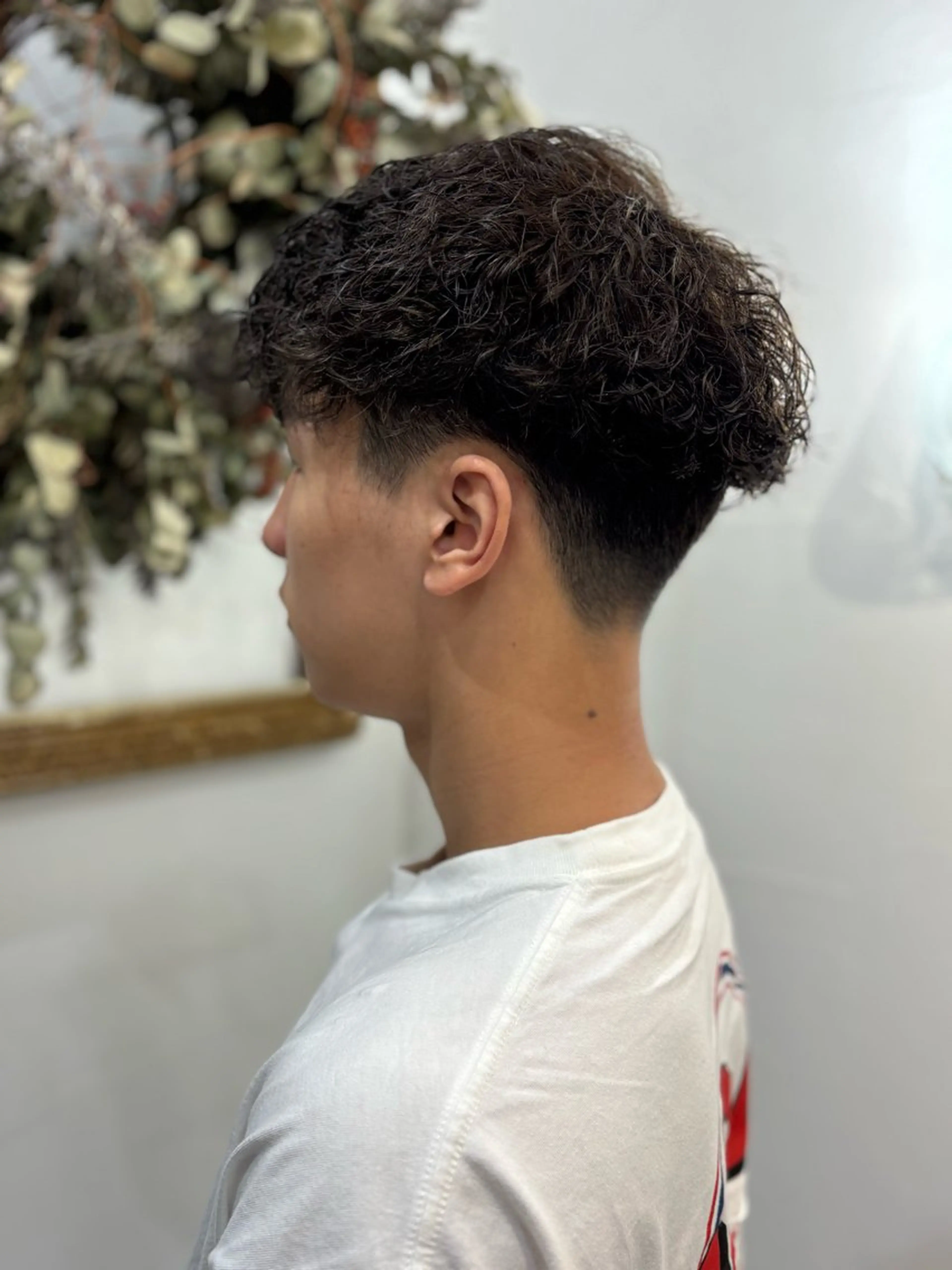 メンズ波巻きスパイラルパーマの写真