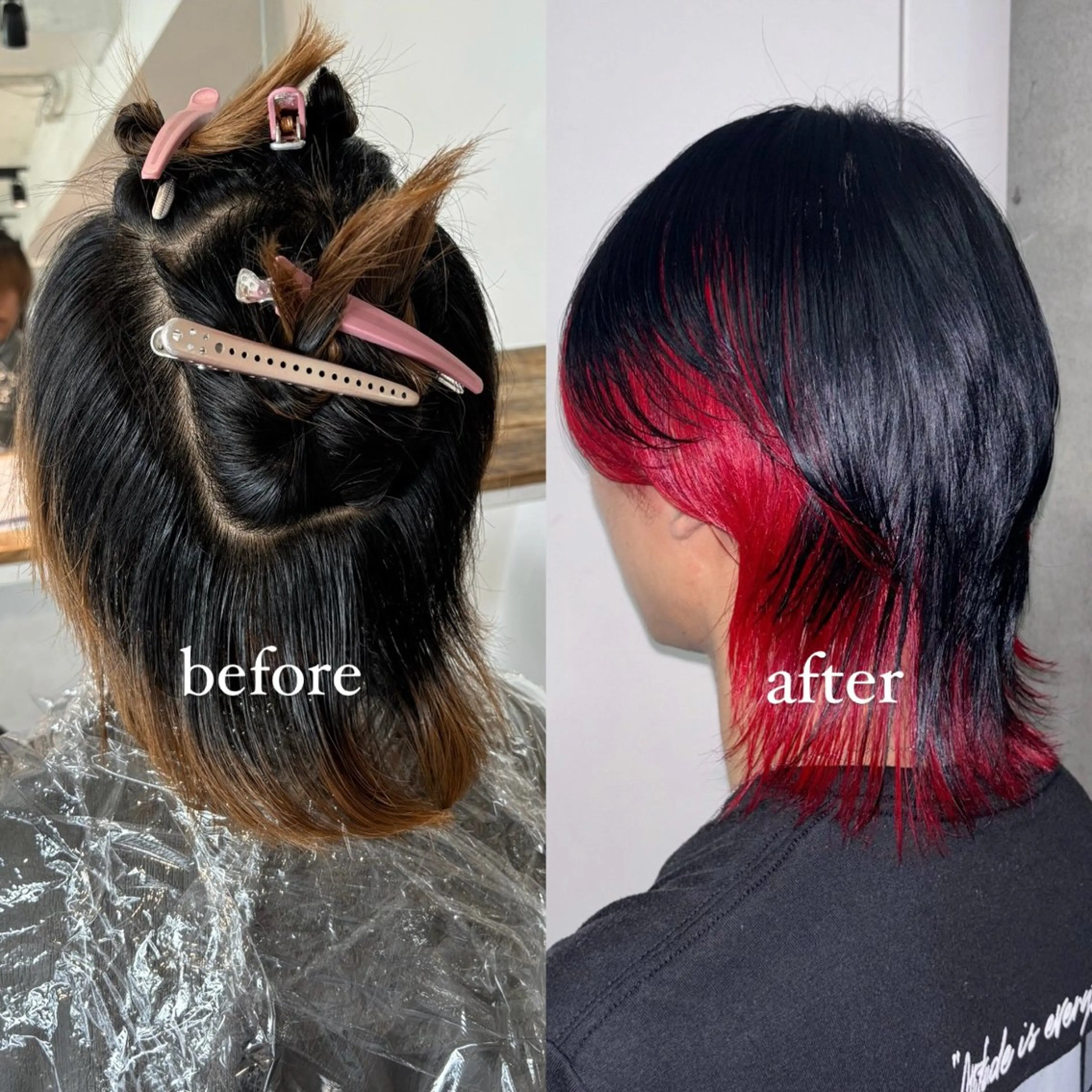 ミディアム カラー 💫miyu💫デザ インカラー/アレンジのヘアスタイル