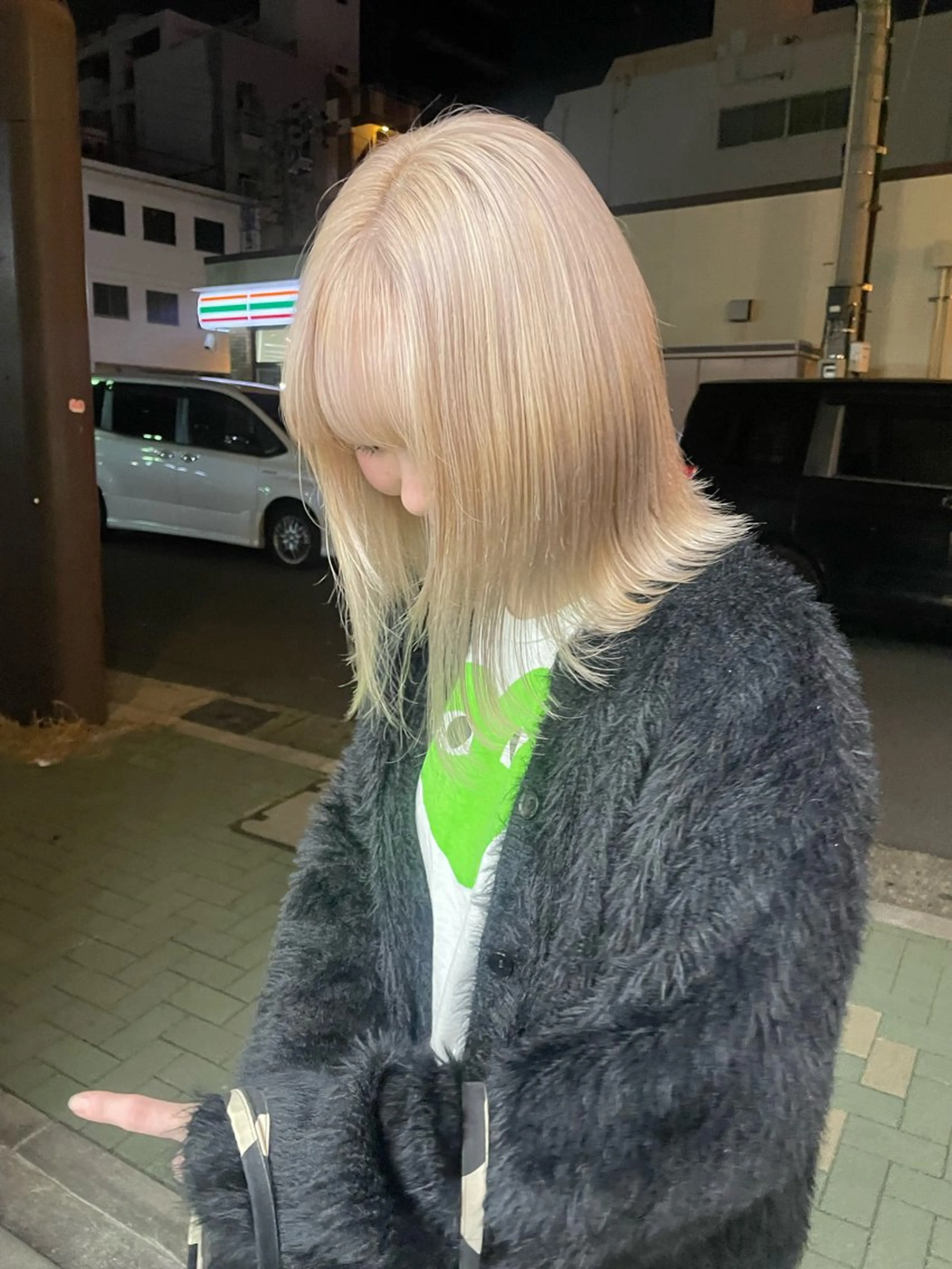 ミディアム ボブカットモデル/パ ーマ/harunaのヘアスタイル