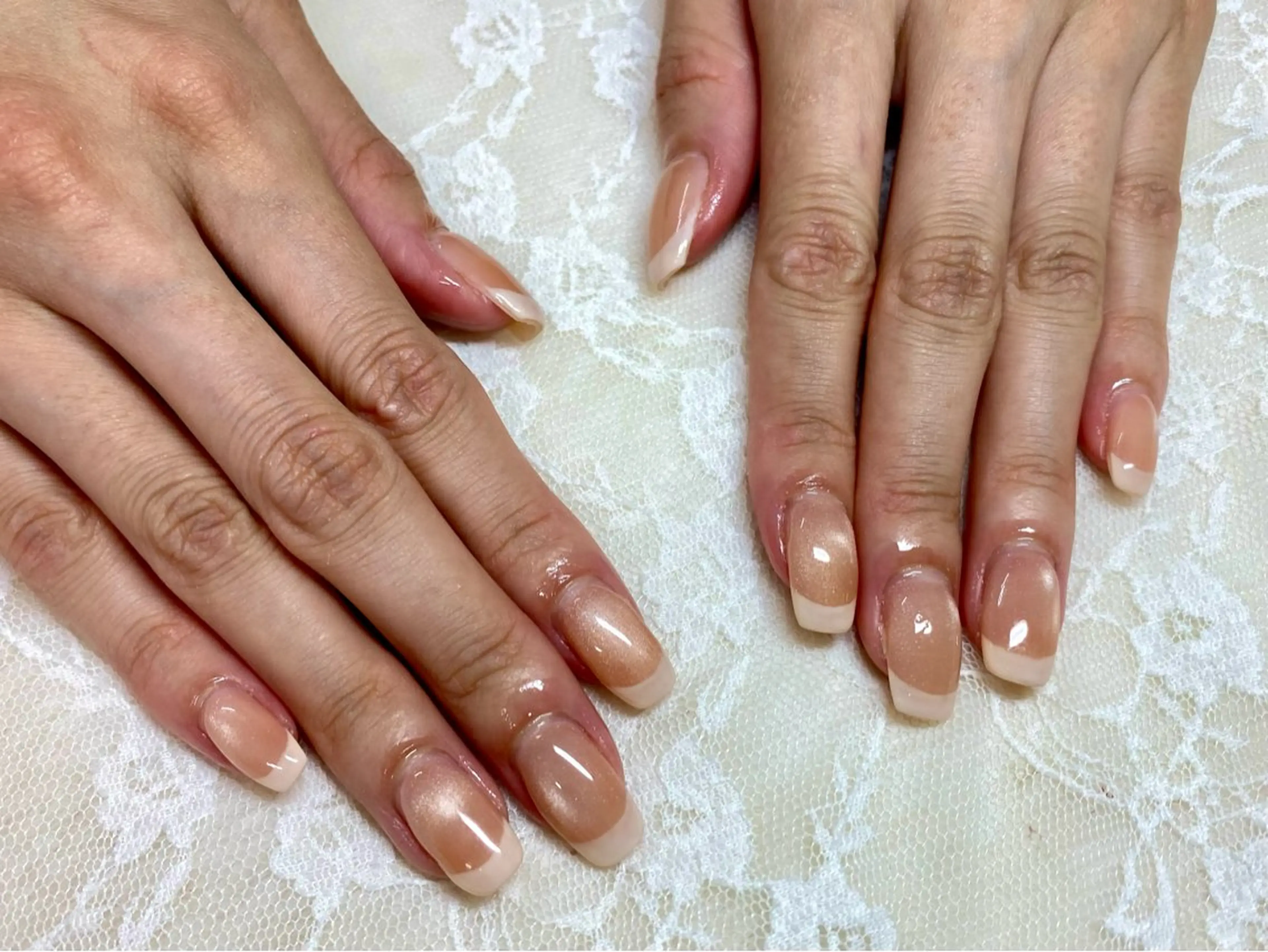 ネイル フレンチネイル ハンドネイル ハンドケア 心斎橋Salon Epokkuのネイルデザイン