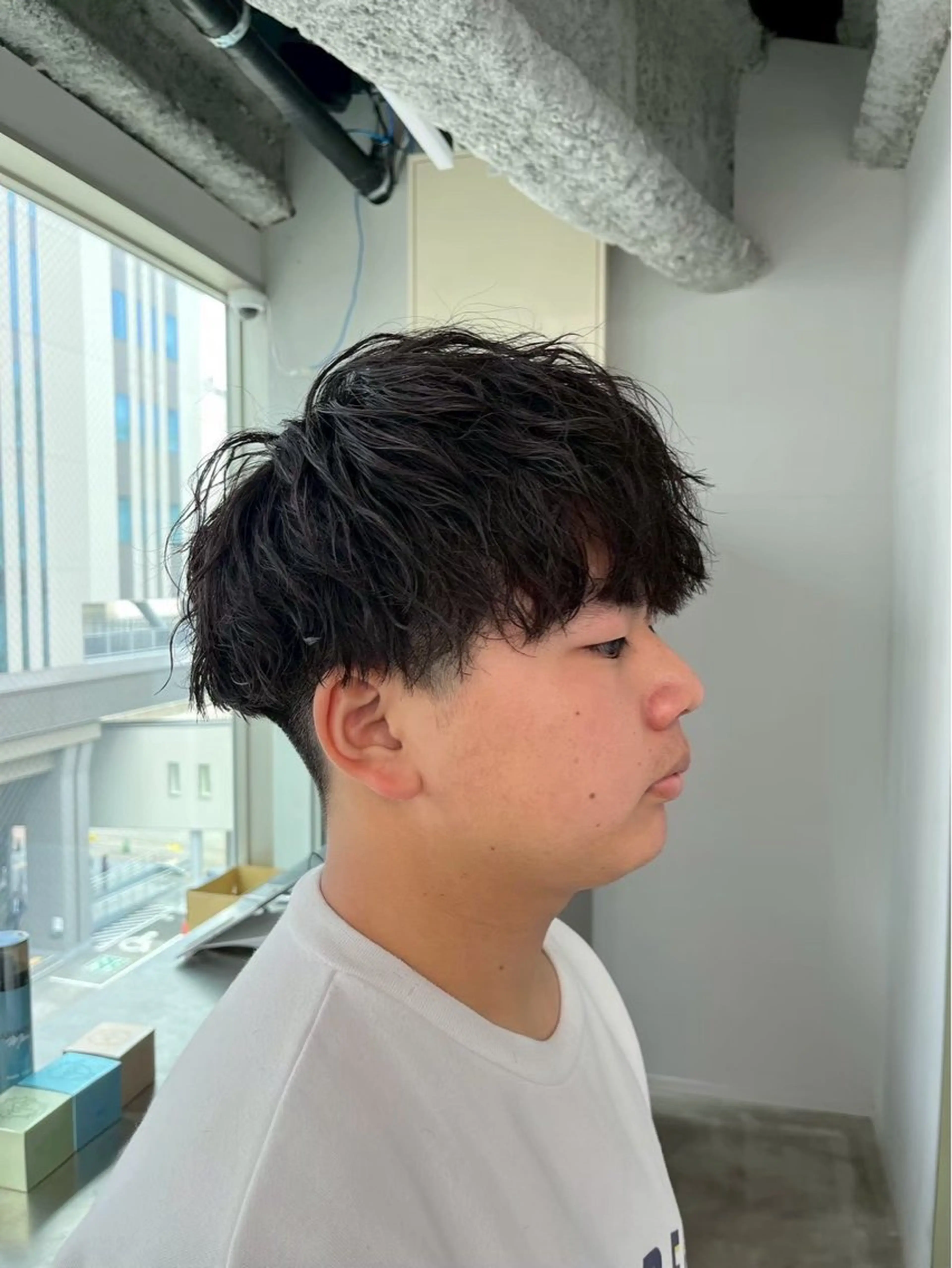 ショート パーマ メンズ メンズパーマ ツイストスパイラルパーマ スパイラルパーマ カット パーマ メンズ特化/韓国風 ニュアンス/ときなのヘアスタイル