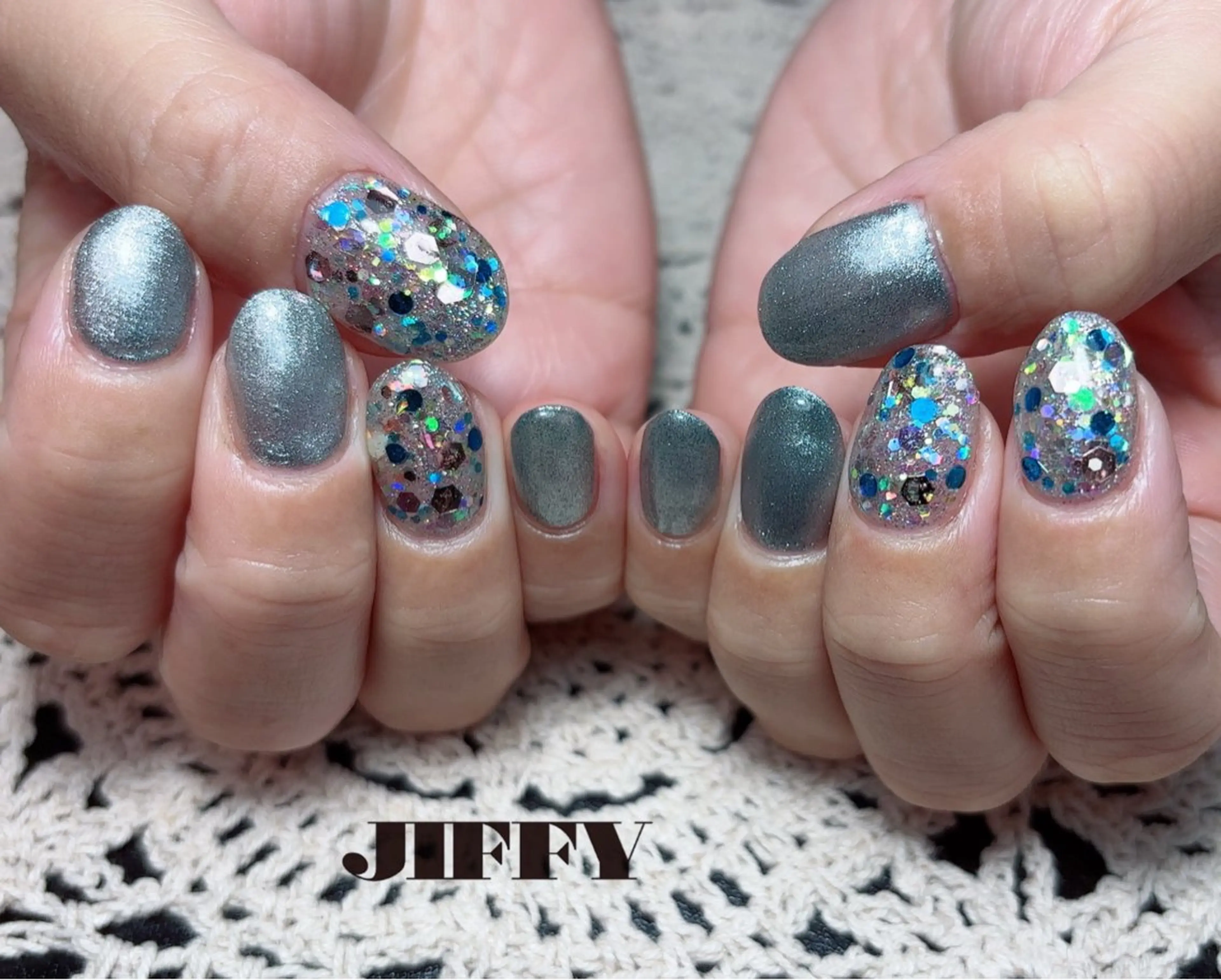 ミディアム ハンドネイル JIFFY nailstudioのネイルデザイン