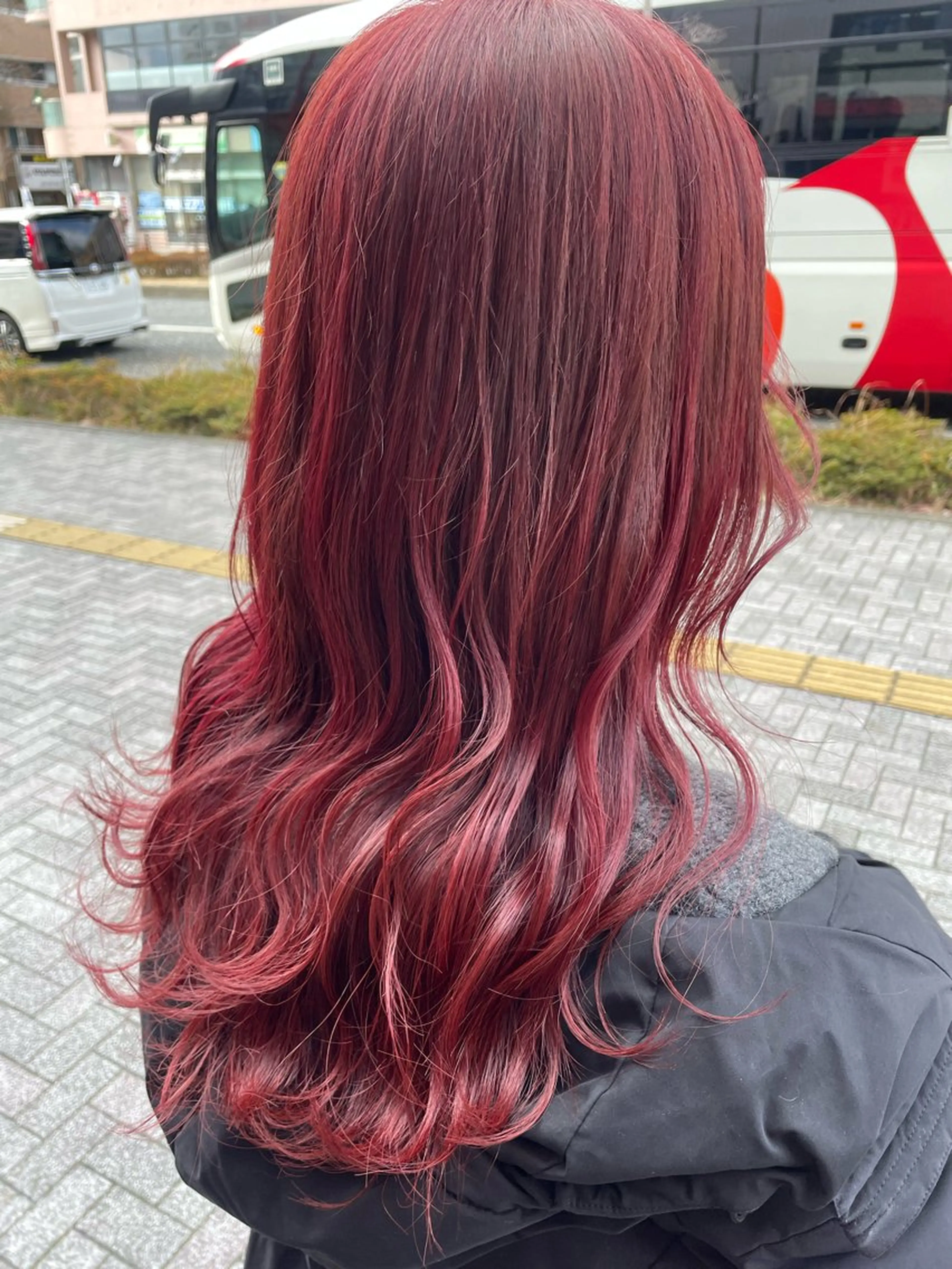 ロング カラー ヘアカラー トリートメント 💞暖色カラー 💞risaのヘアスタイル