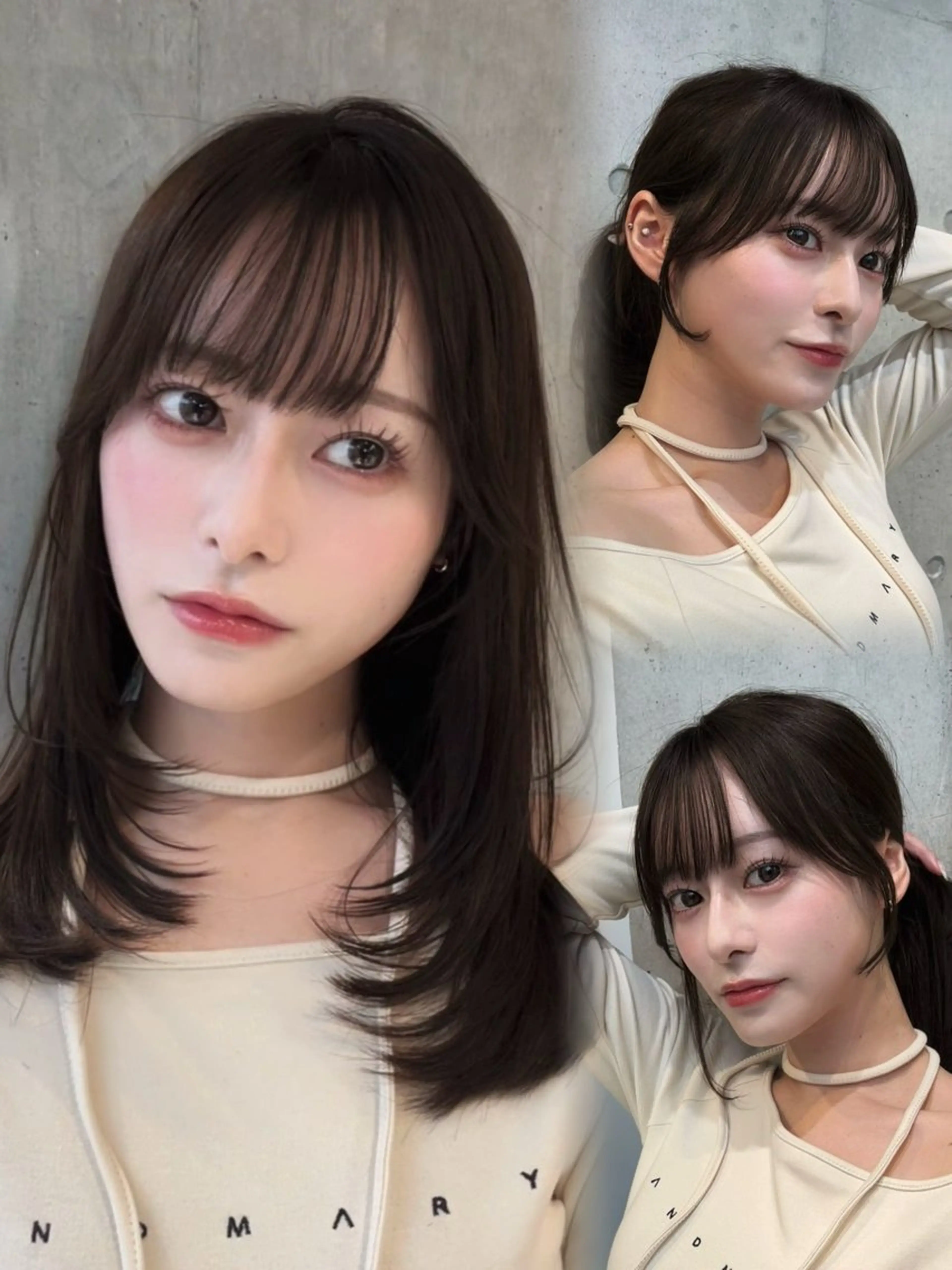 セミロング カラー カット ヘアカラー トリートメント 🌫️大人韓国ヘア 🌫️naoyaのヘアスタイル