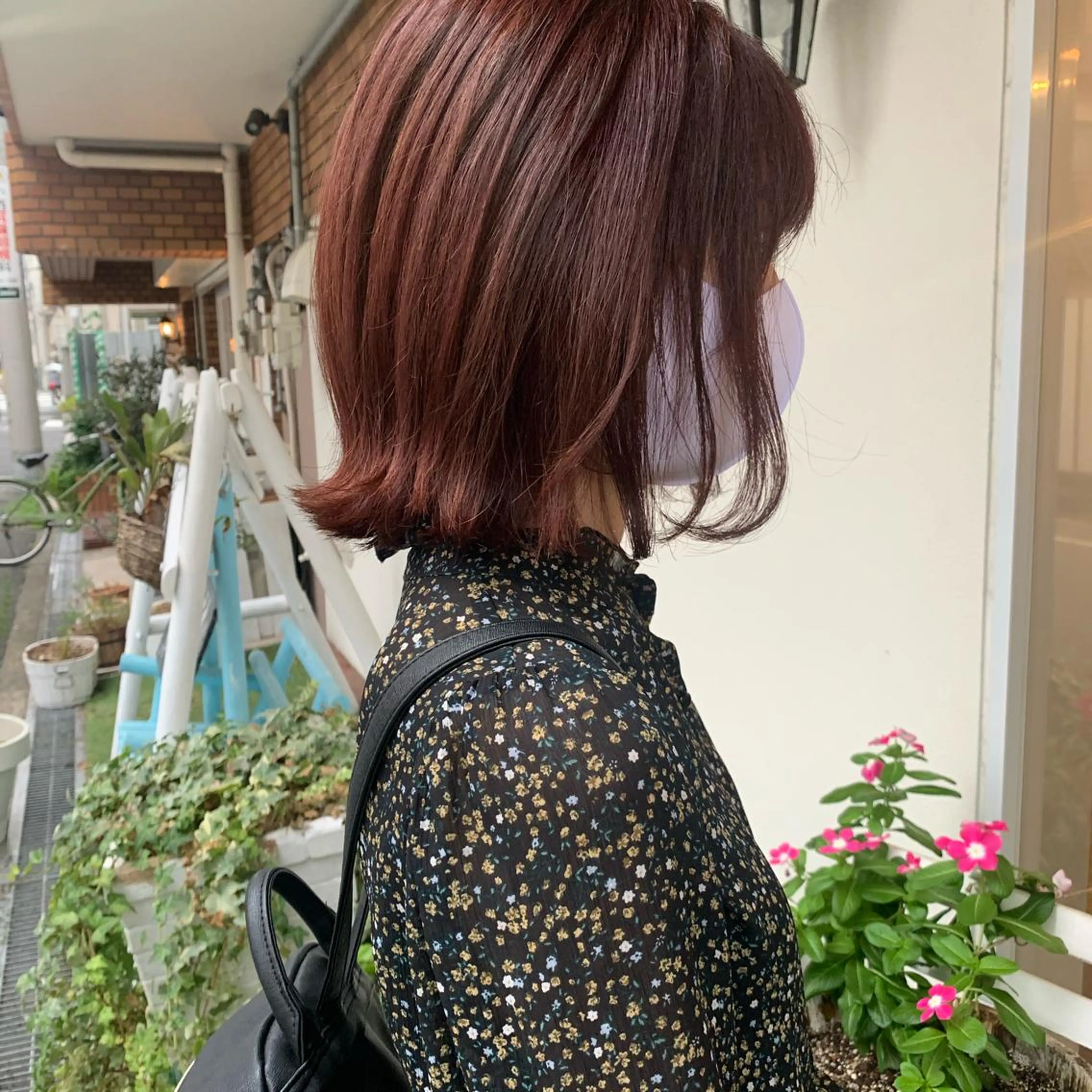 ミディアム カラー stylist店長 岡本真依のヘアスタイル