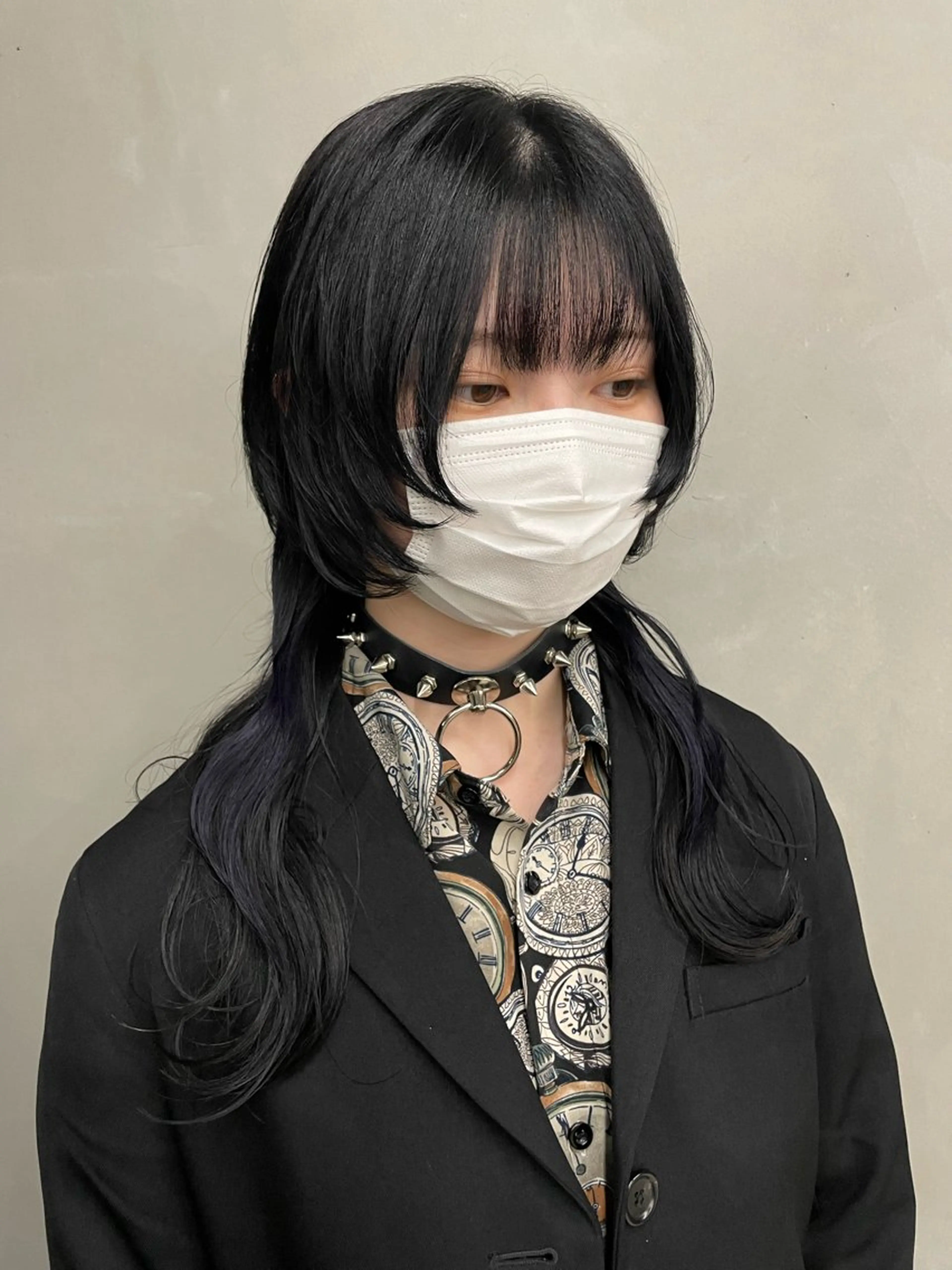 ミディアム カラー カット インナーカラー 推し ブリーチ  髪質改善のヘアスタイル