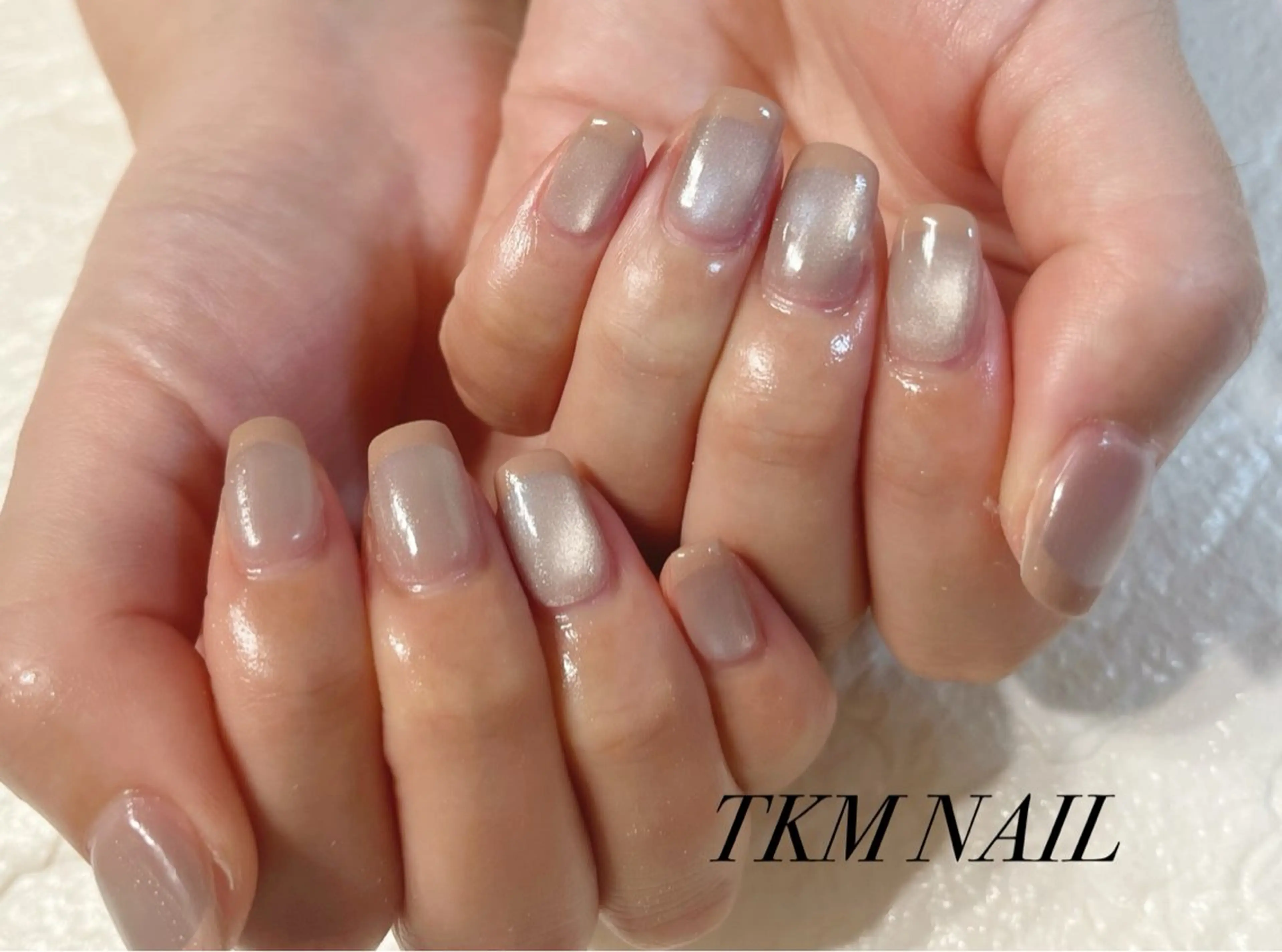 ネイル フレンチネイル マグネットネイル シンプルネイル ______ TKM  NAILのネイルデザイン