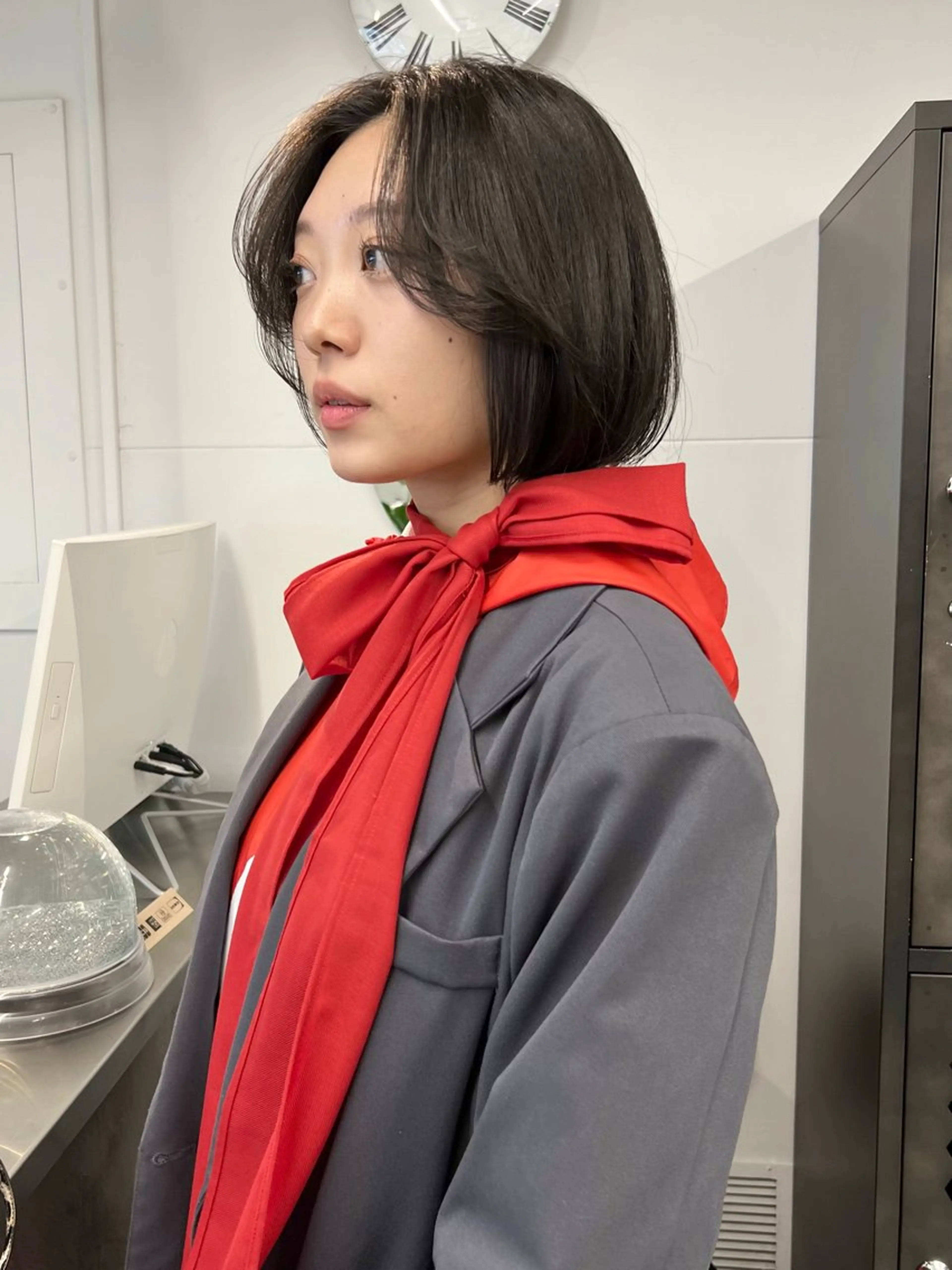 ショート カラー カット ヘアカラー トリートメント 樫原裕二/レイヤー カット/透明感カラーのヘアスタイル