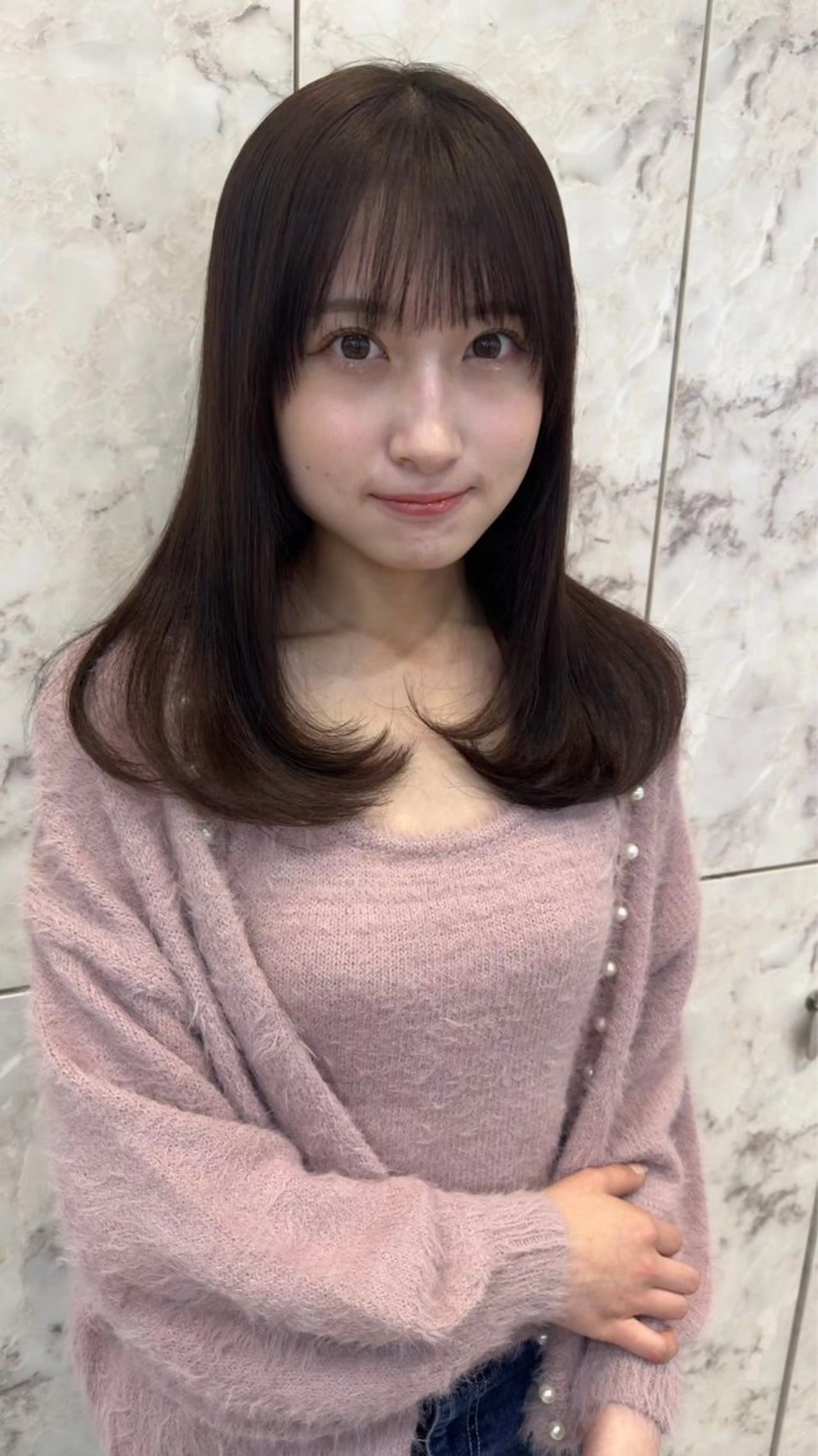 ミディアム 髪質改善/縮毛矯正 /レイヤー/宮崎直弥のヘアスタイル