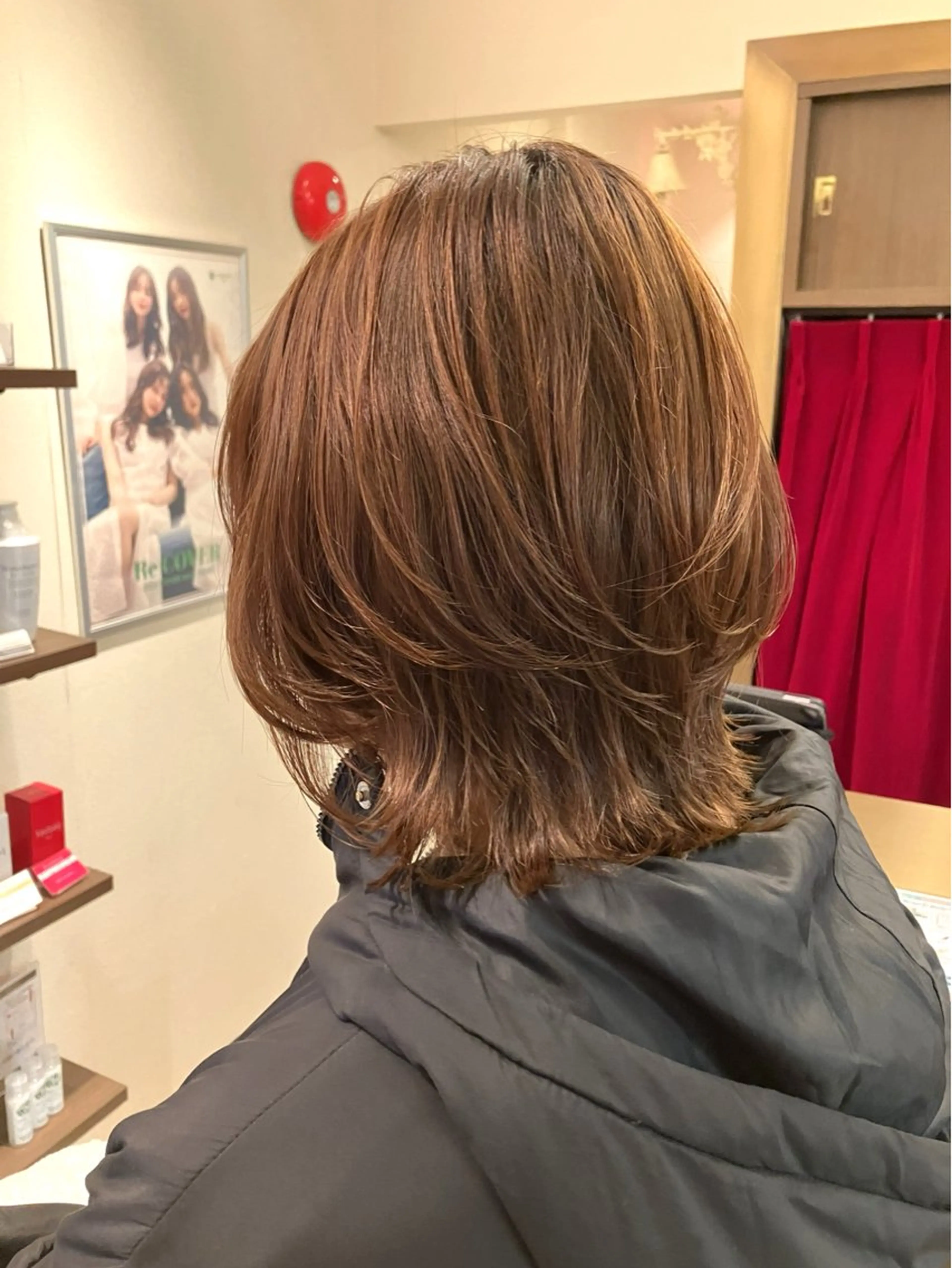 ミディアム 阿部 雲母のヘアスタイル