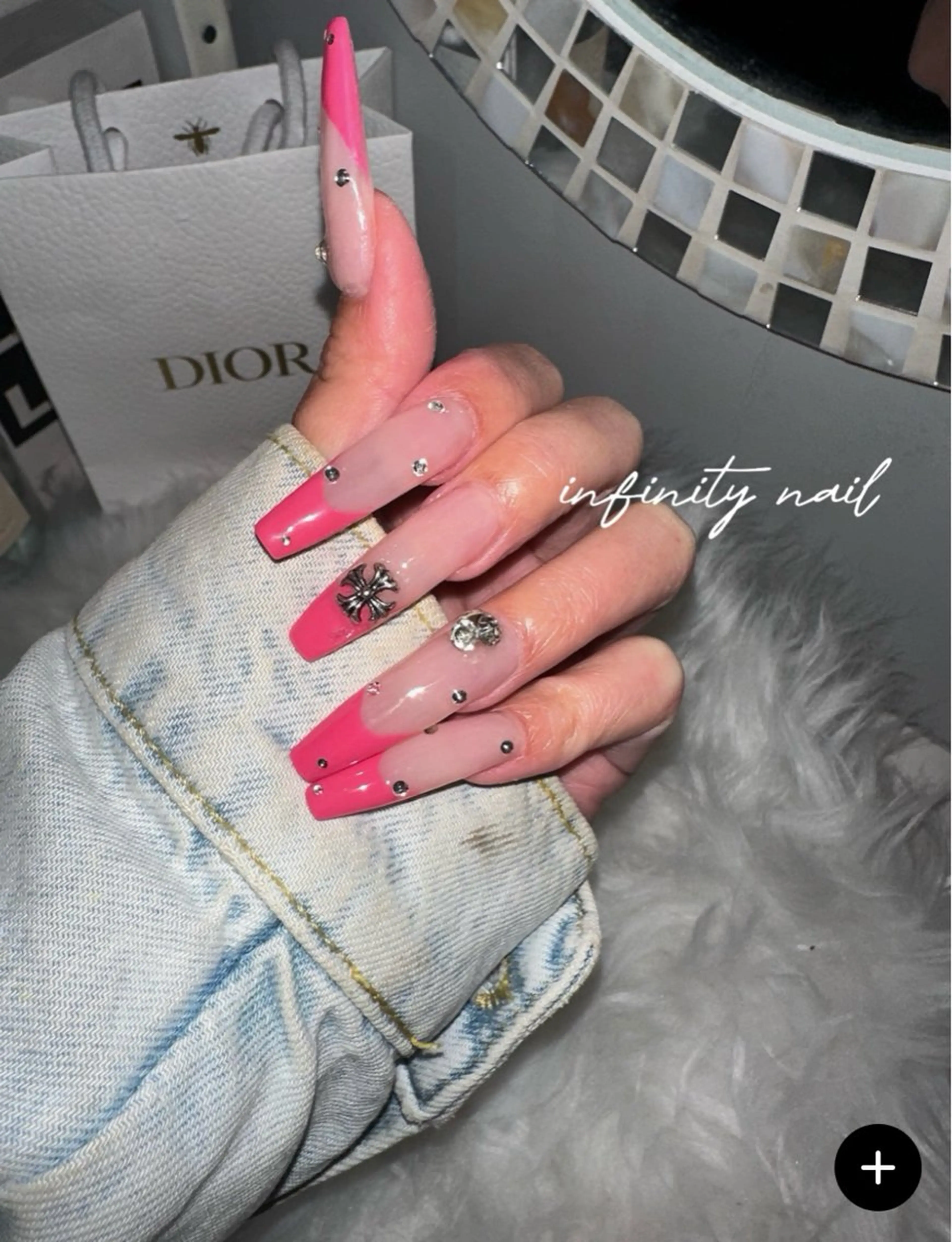 ネイル ロングネイル スカルプネイル 春ネイル ハンドネイル INFINITY所属・INFINITY Sachiのネイルデザイン