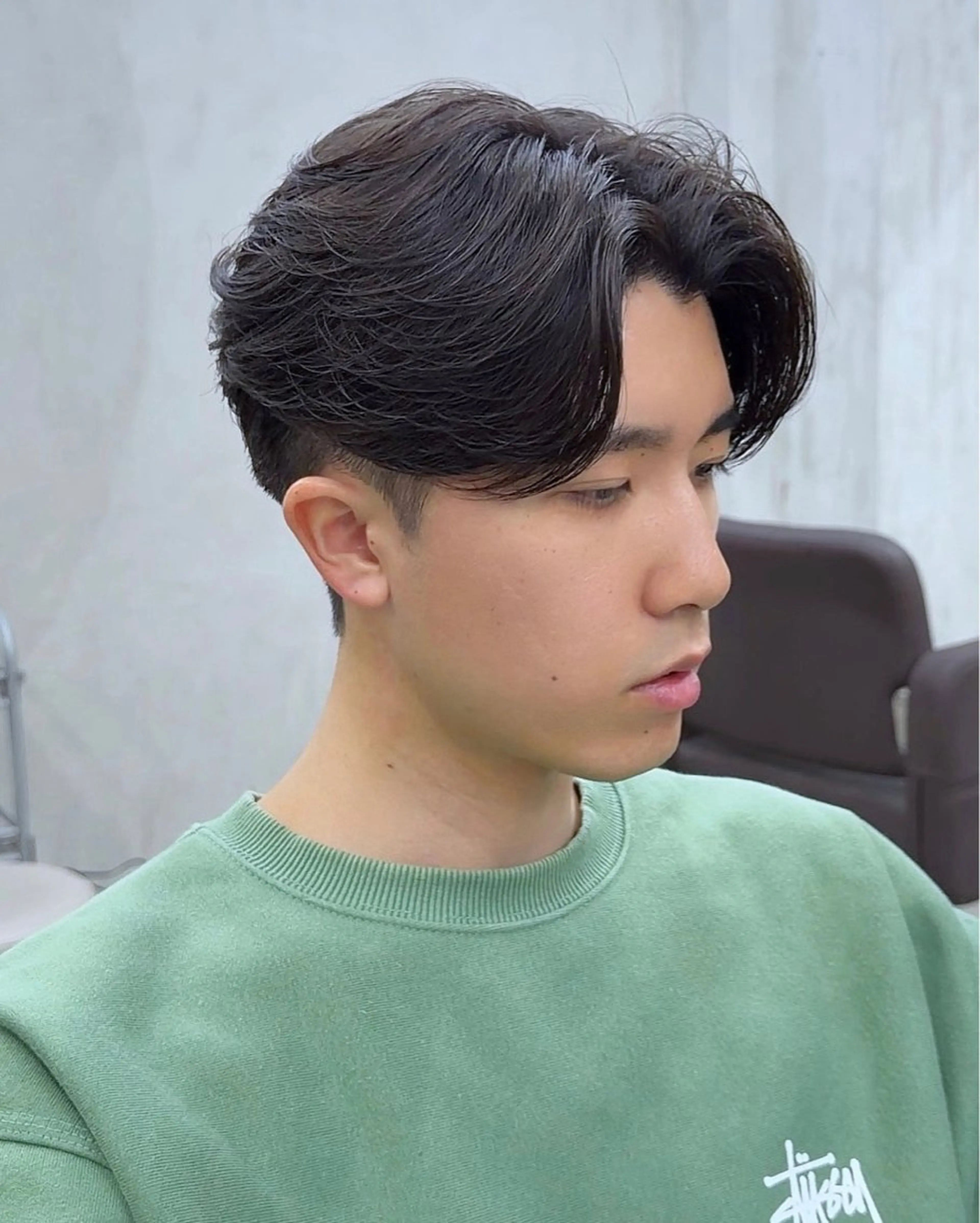 ミディアム 無料メンズカット ざき【原宿】のヘアスタイル