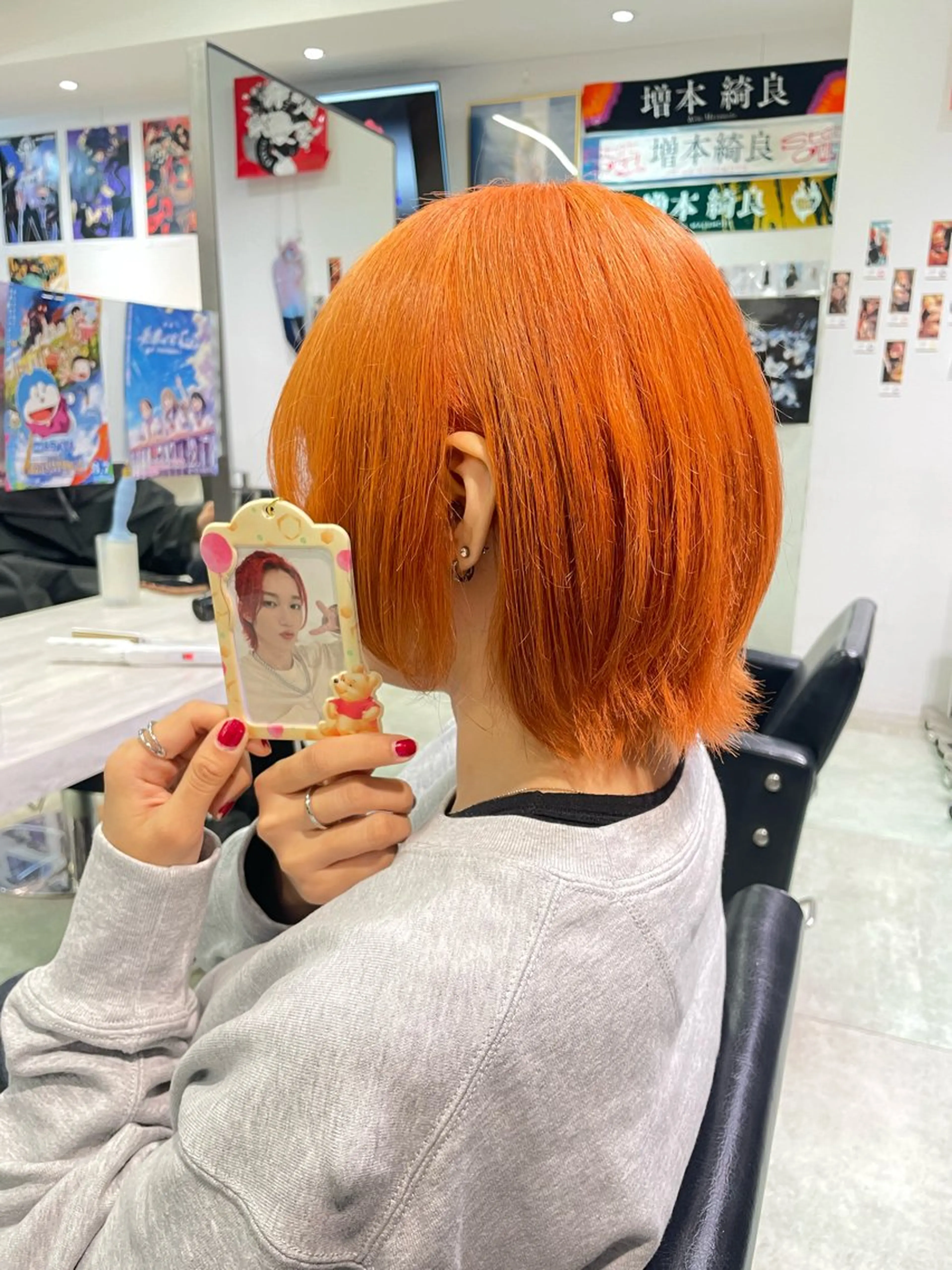 ショート 💖推しカラー💖 オタク美容師✂ゆづきのヘアスタイル